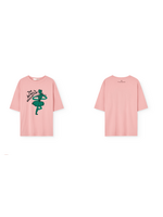 The Animals Observatory TAO Oversized T-Shirt Collie Ballerina Pink