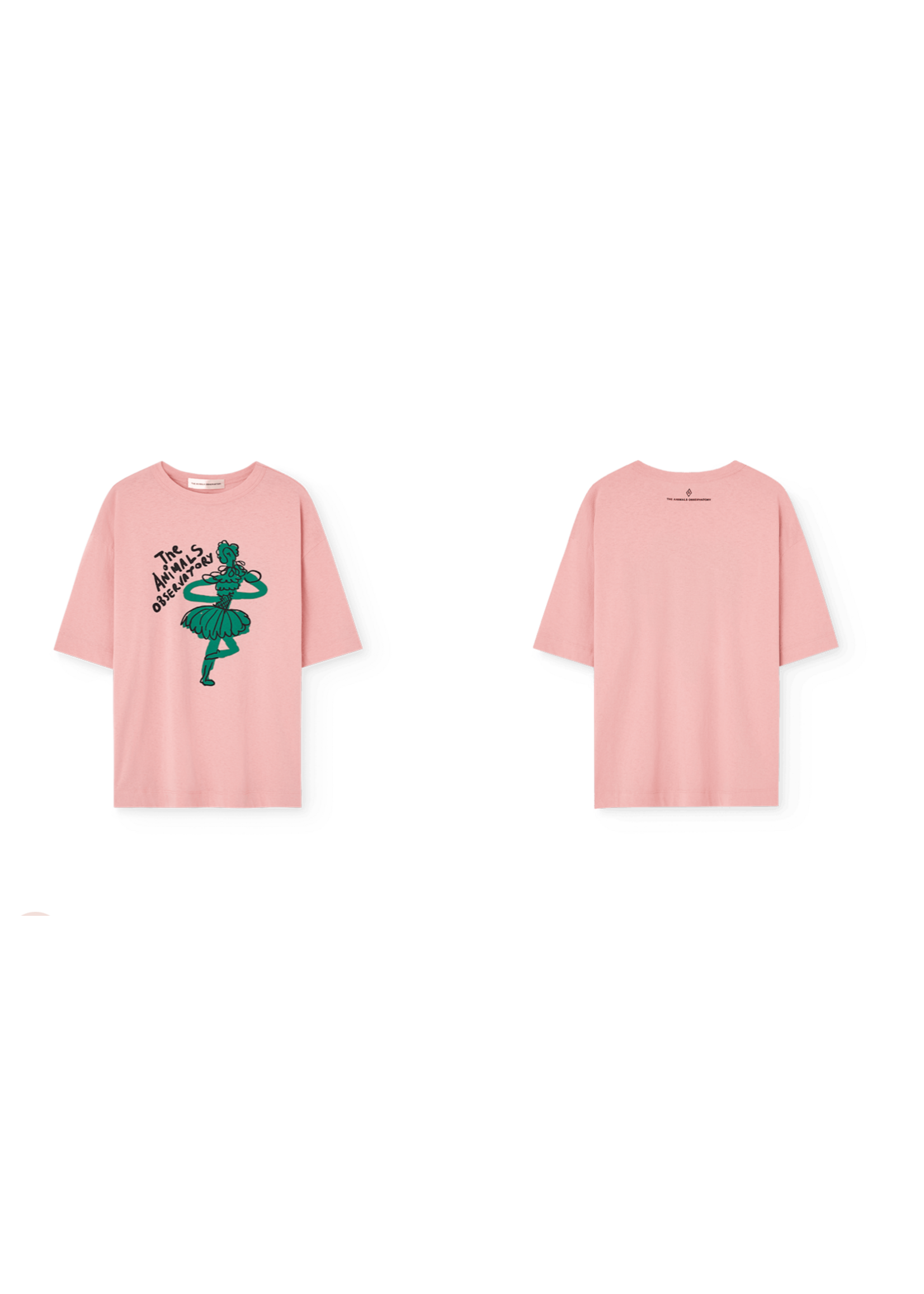 The Animals Observatory TAO Oversized T-Shirt Collie Ballerina Pink