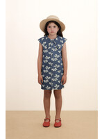 TinyCottons TinyCottons Dress Blossoms Denim