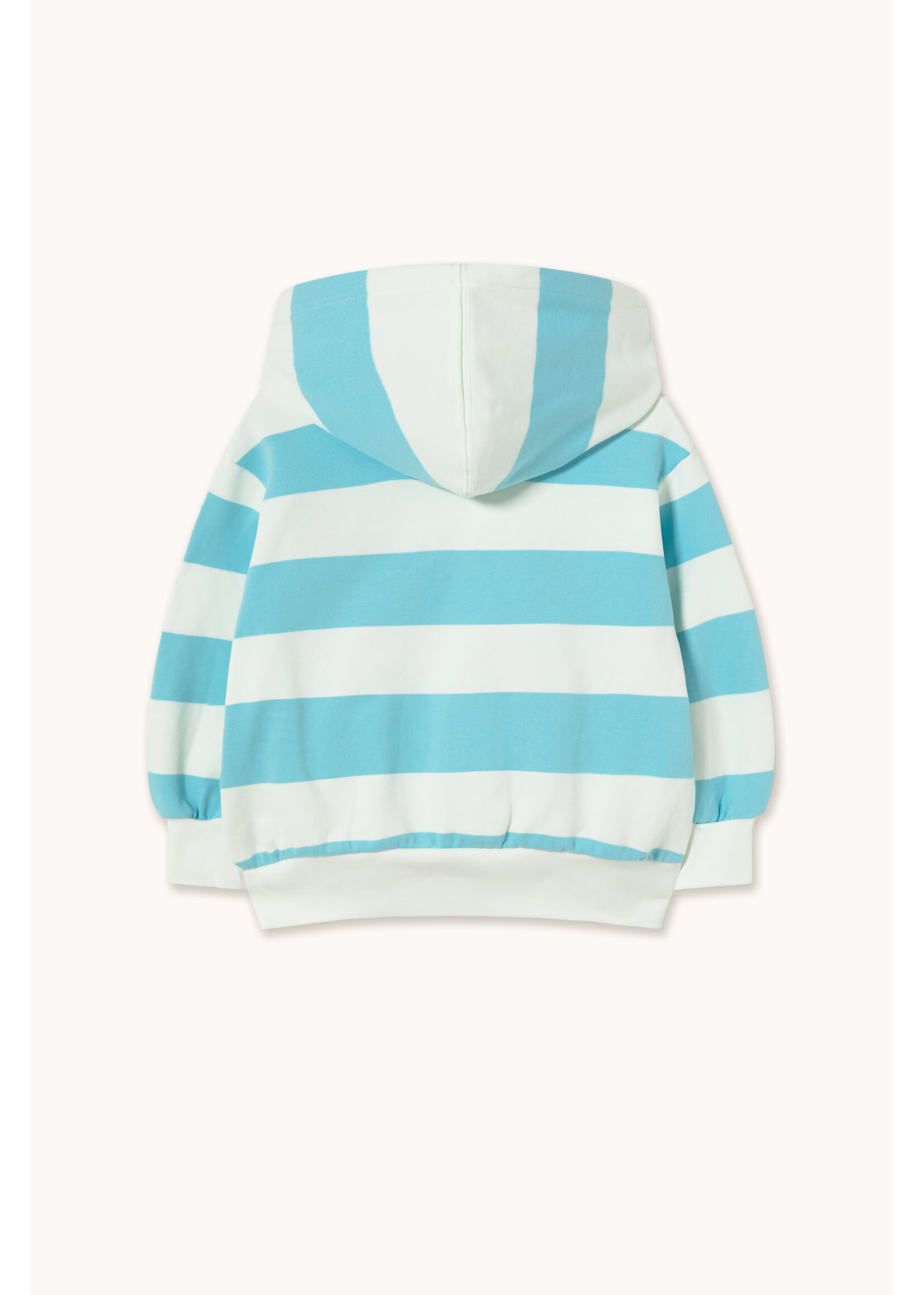 TinyCottons TinyCottons Hoodie Stripes Cyan