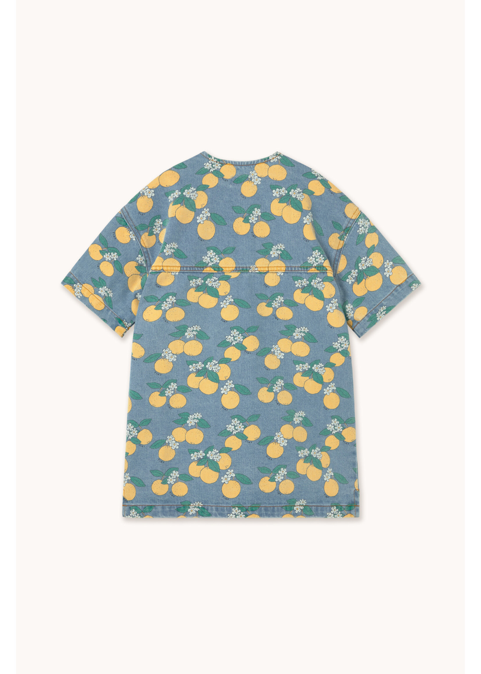 TinyCottons TinyCottons Dress Oranges Denim