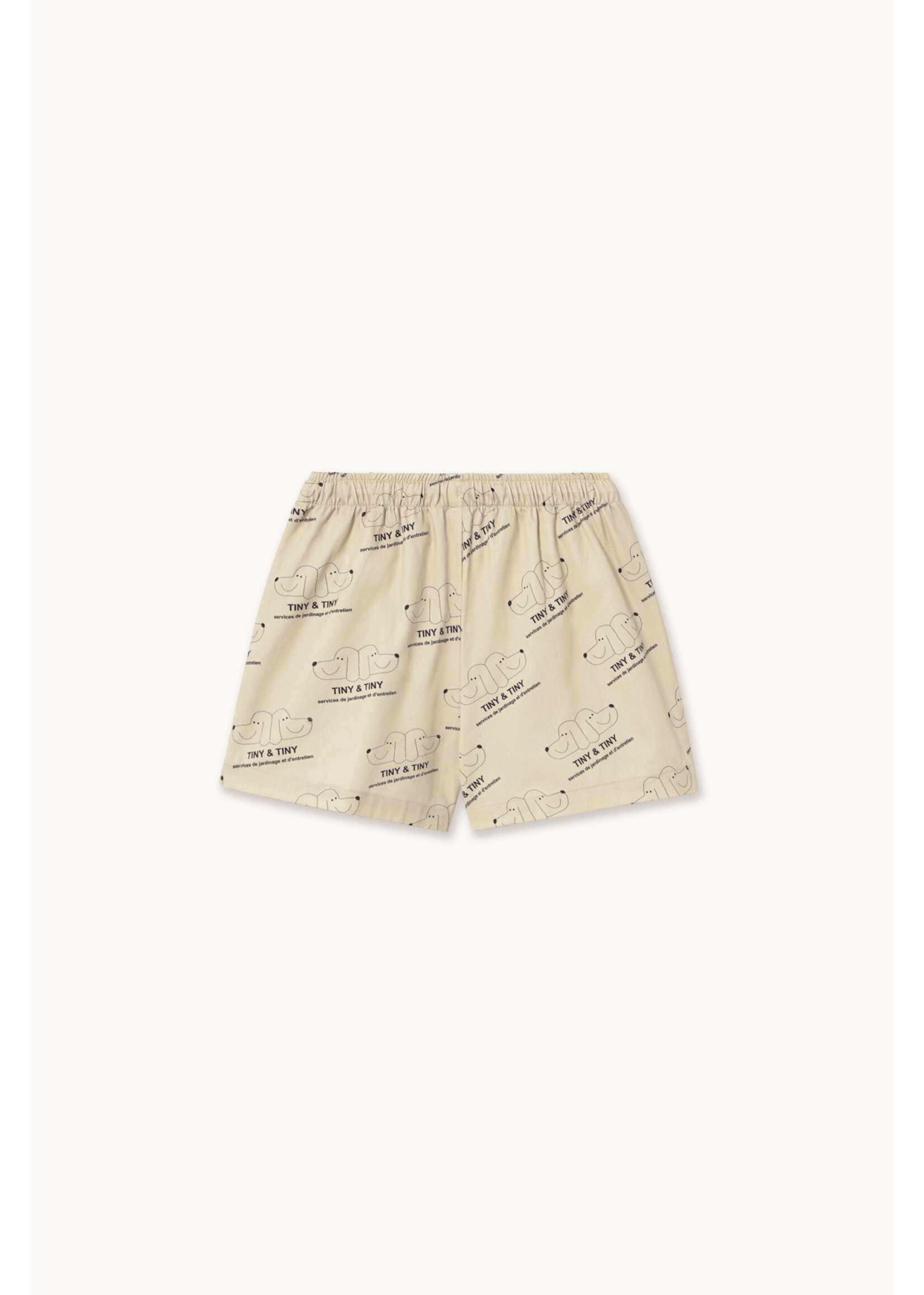 TinyCottons TinyCottons Shorts Tiny Doggie Dark Vanilla