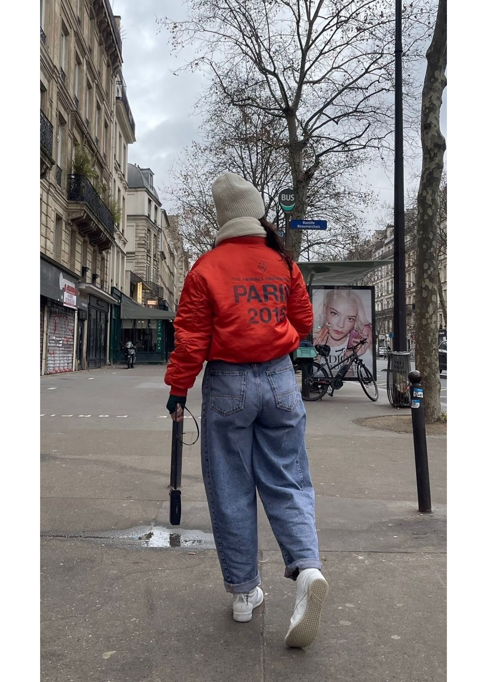 The Animals Observatory The Animals Observatory Jacket Bomber Panda Fig Red