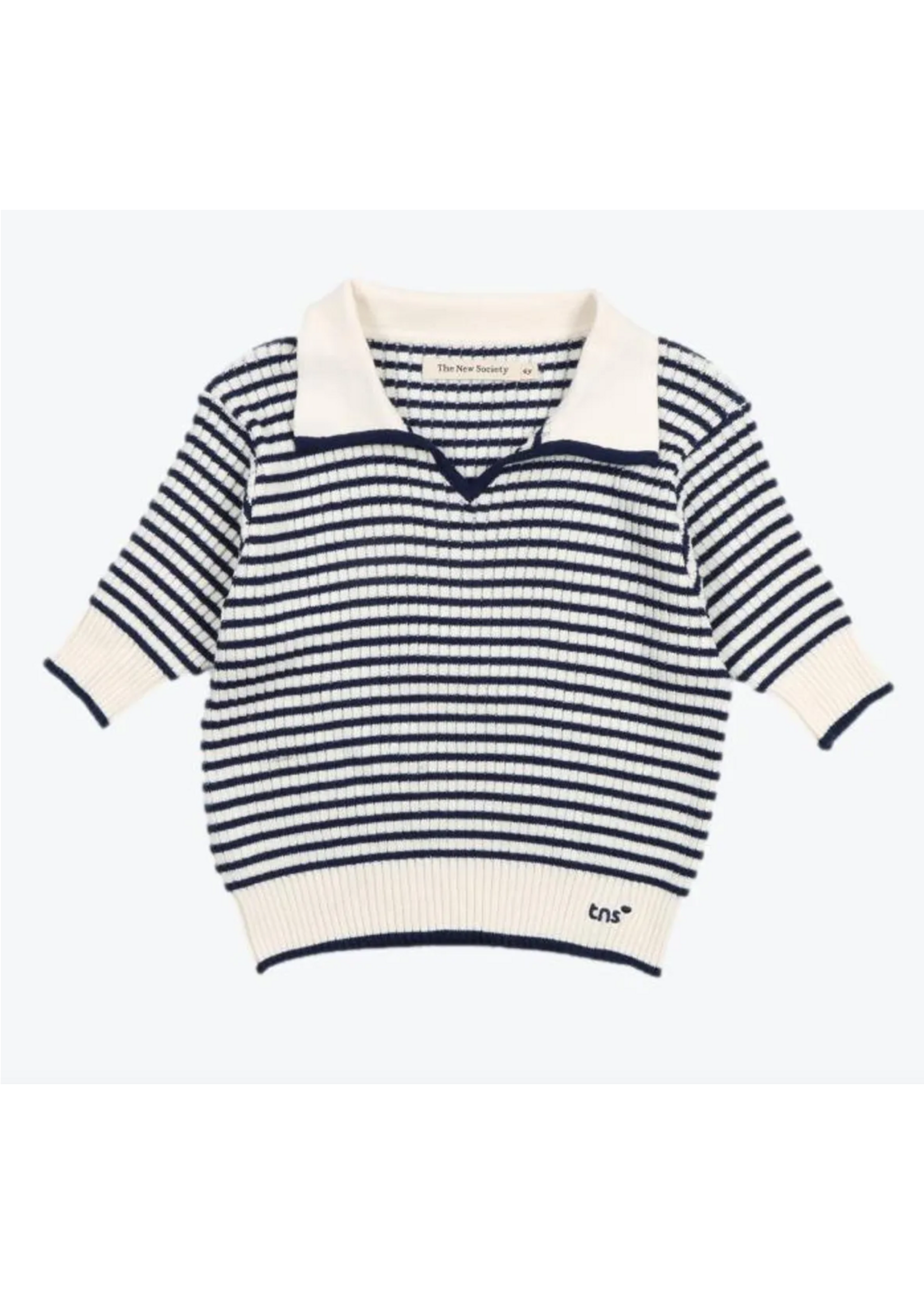 The New Society TNS Polo Azalea Knit Stripes