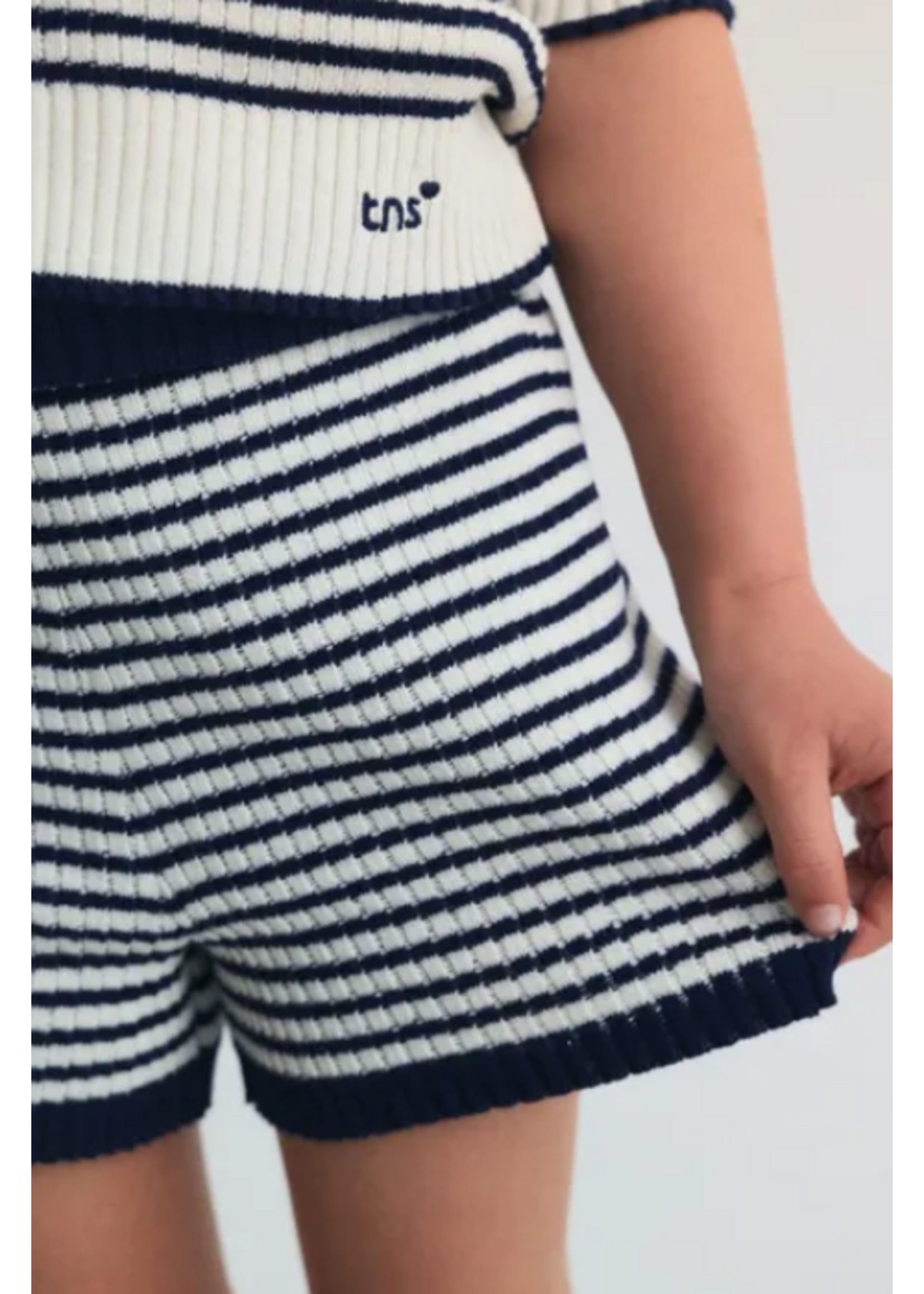 The New Society TNS Shorts Azalea Knit Stripes