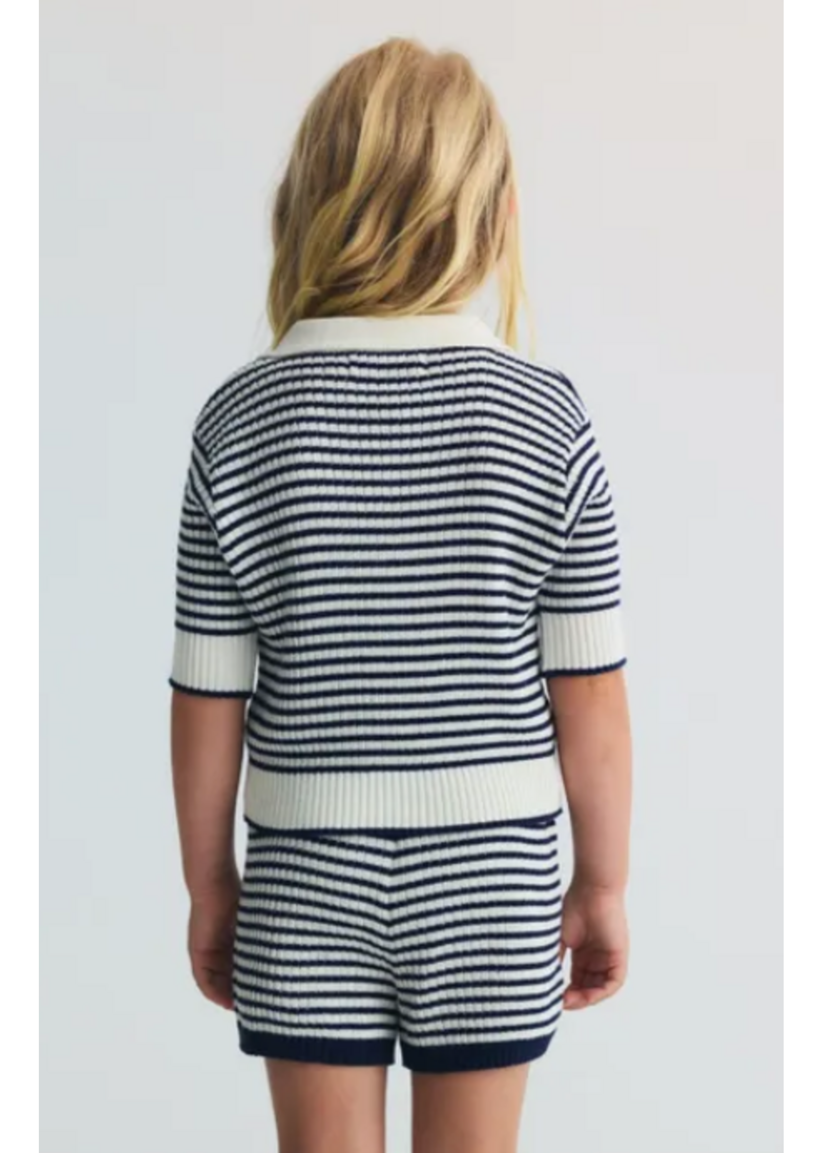 The New Society TNS Shorts Azalea Knit Stripes