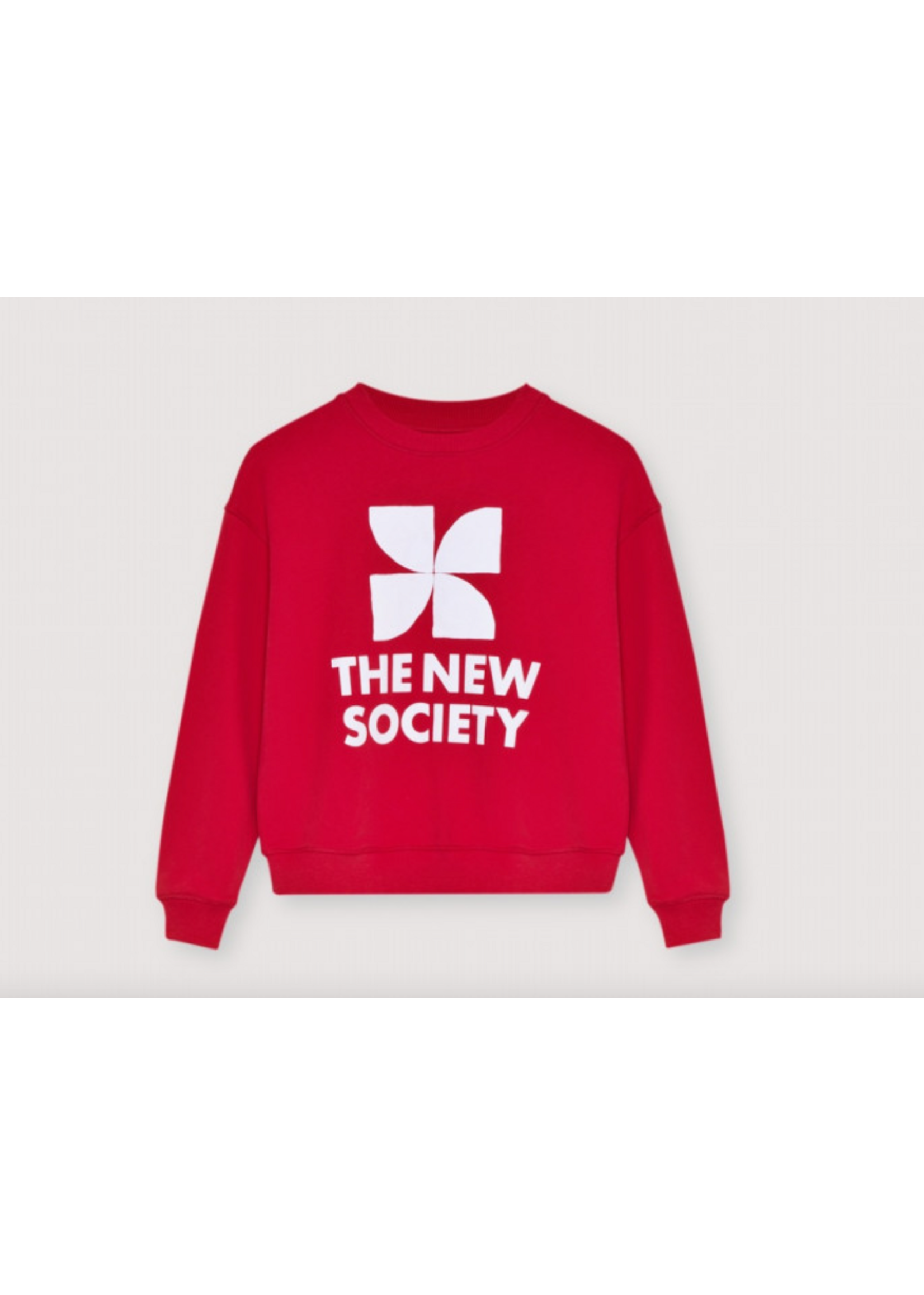 The New Society TNS Teen Sweater Logo Tulip REd