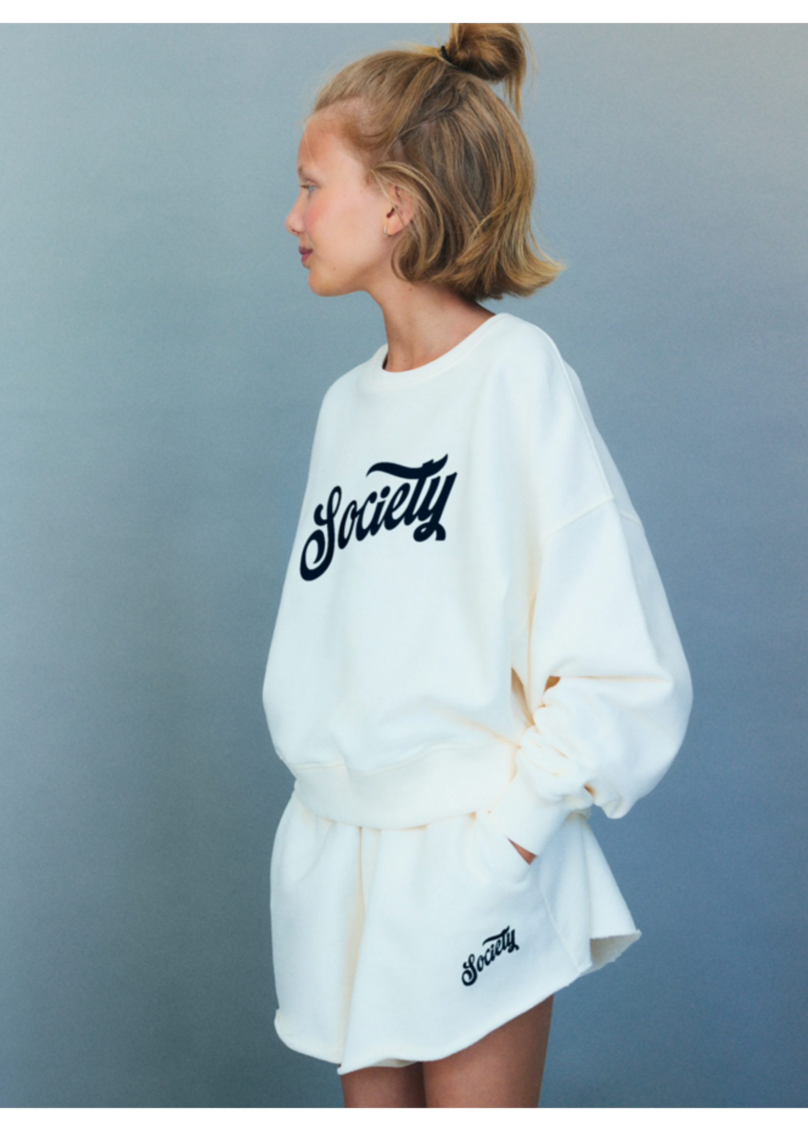 The New Society TNS Teen Shorts Mazus Ecru