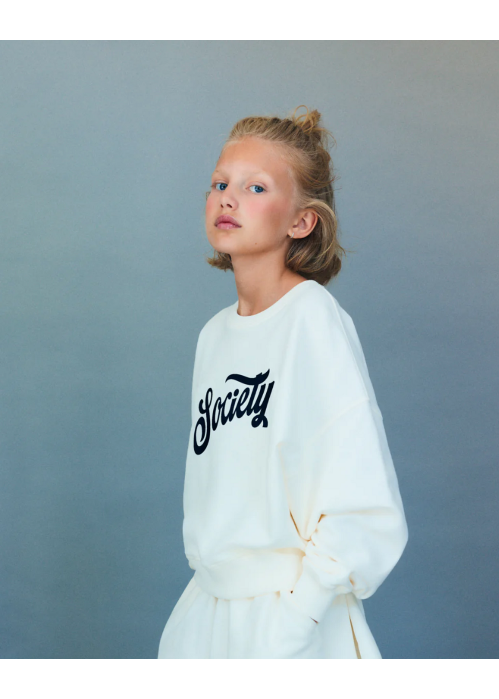 The New Society TNS Teen Sweater Mazus Ecru