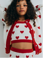 The New Society TNS Cardigan Jacquard Hearts