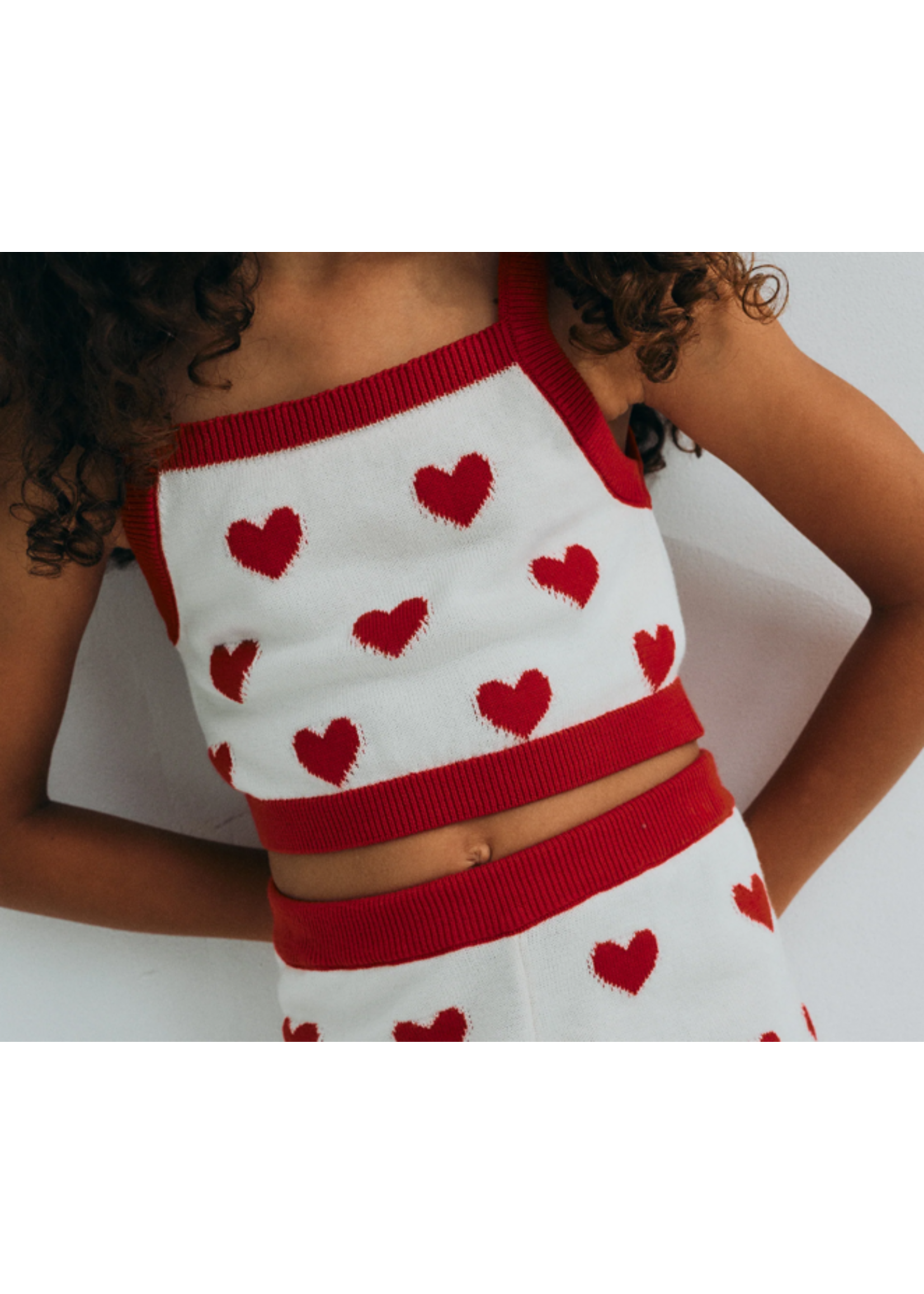 The New Society TNS Top Jacquard Hearts