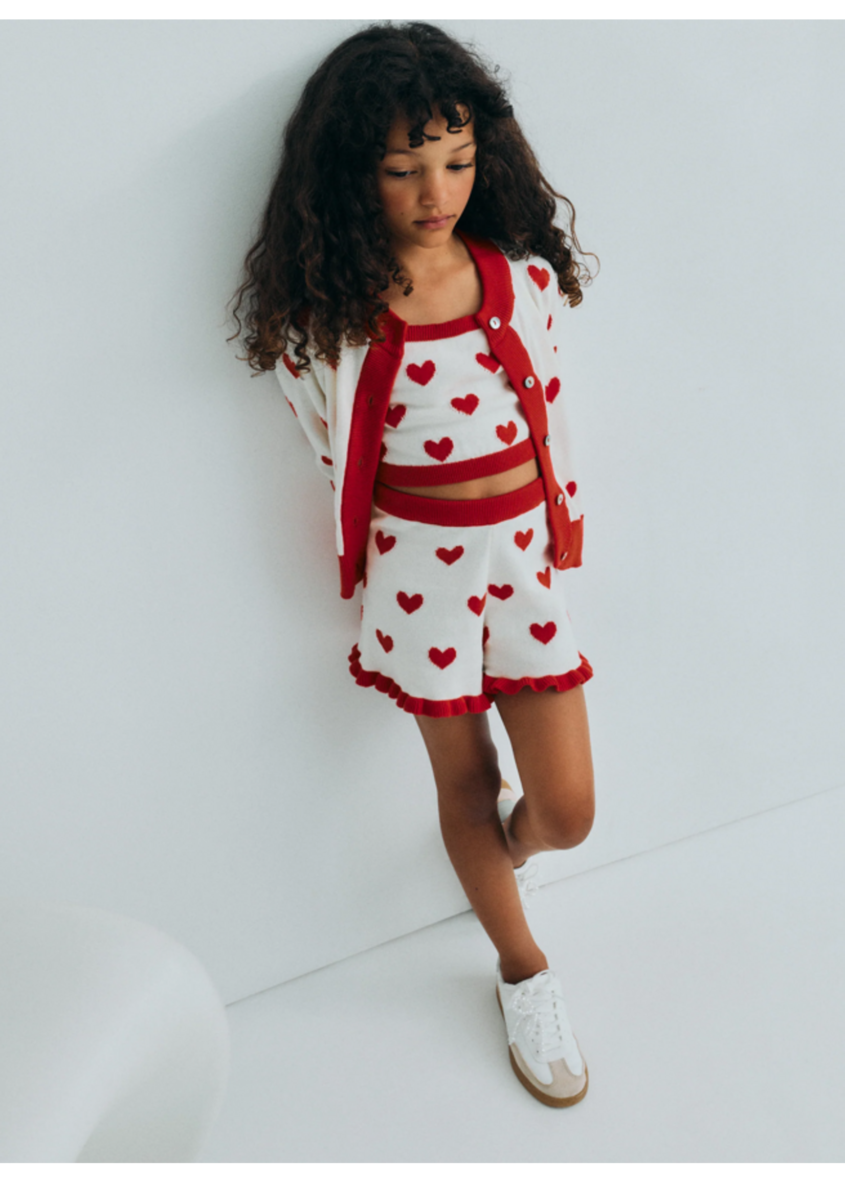 The New Society TNS Top Jacquard Hearts