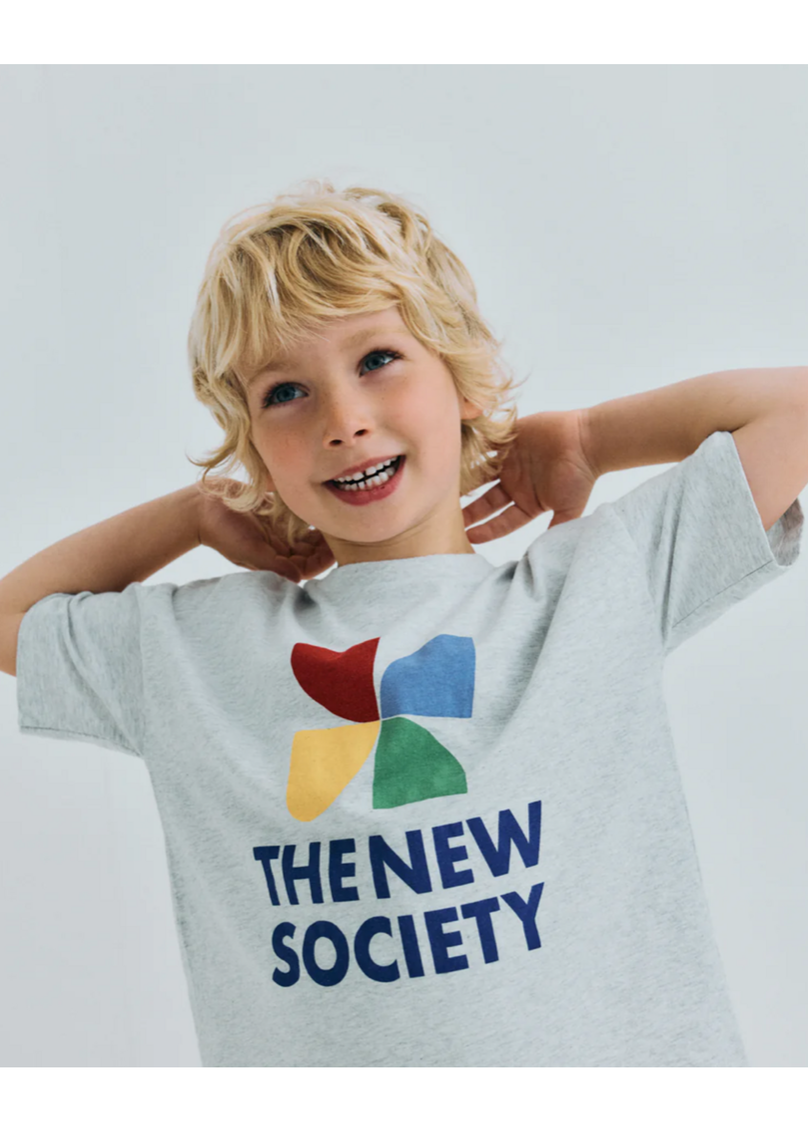 The New Society TNS T-Shirt Logo Light Grey