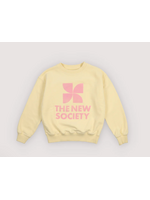 The New Society TNS Sweater Logo Soft Yellow