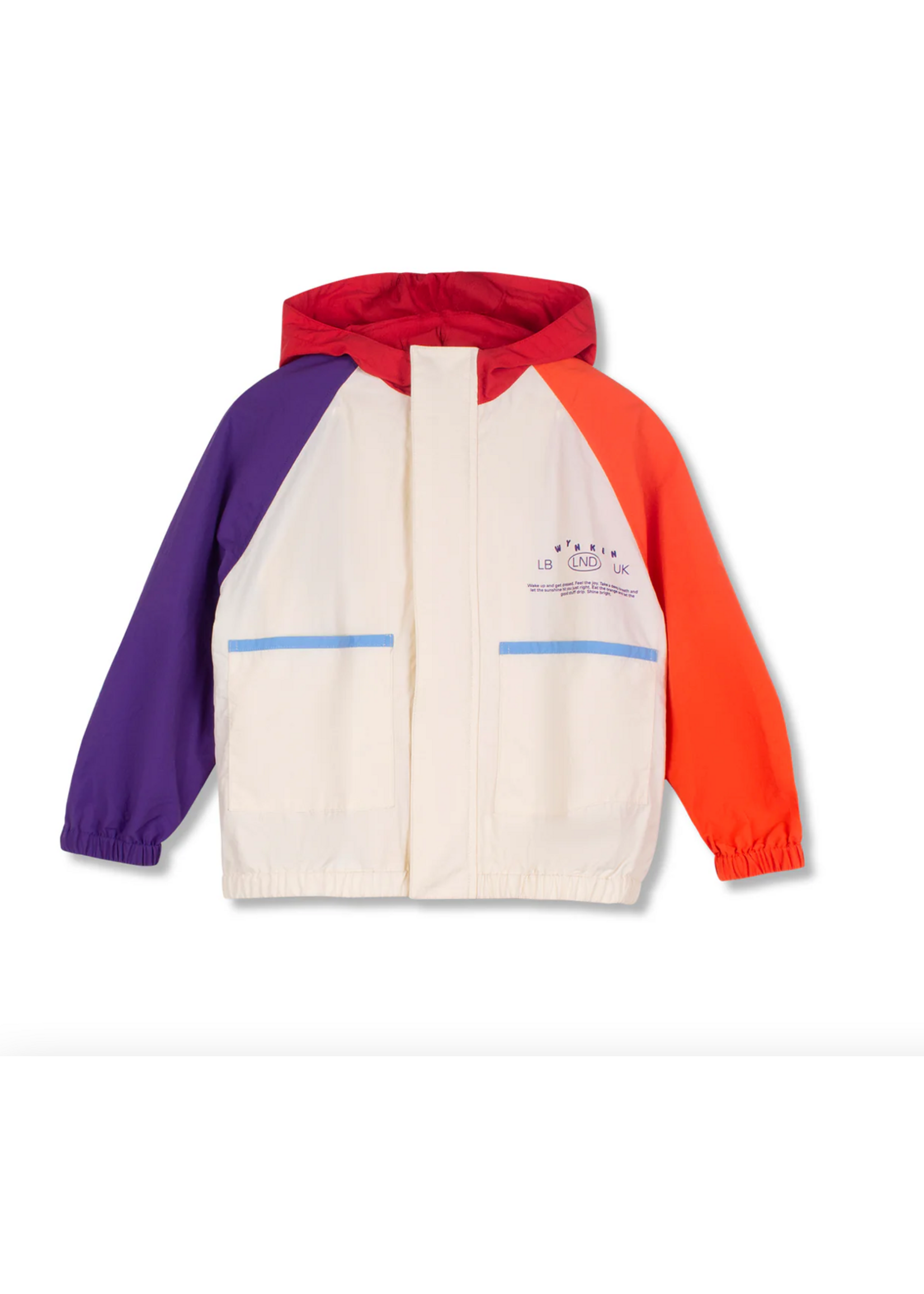 Wynken Wynken Wind Jacket Loco Ecru/Violet/Tangerine