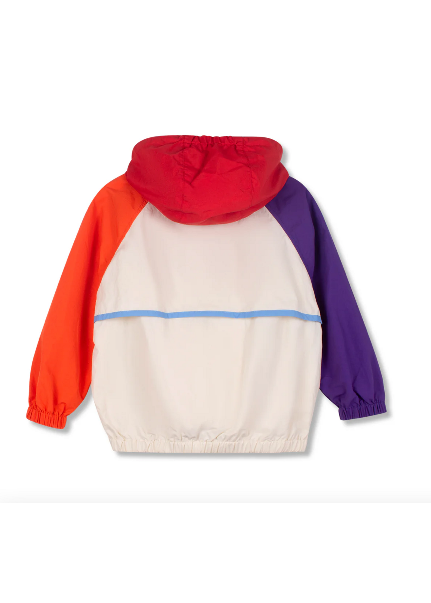Wynken Wynken Wind Jacket Loco Ecru/Violet/Tangerine