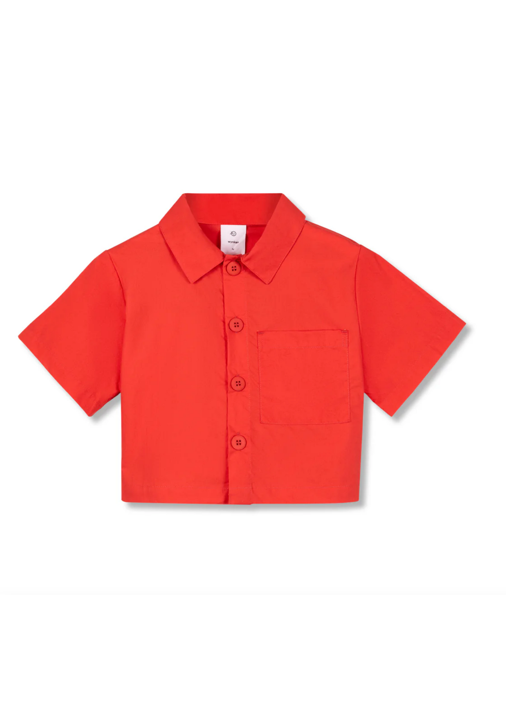 Wynken Wynken Cropped Shirt Day Red