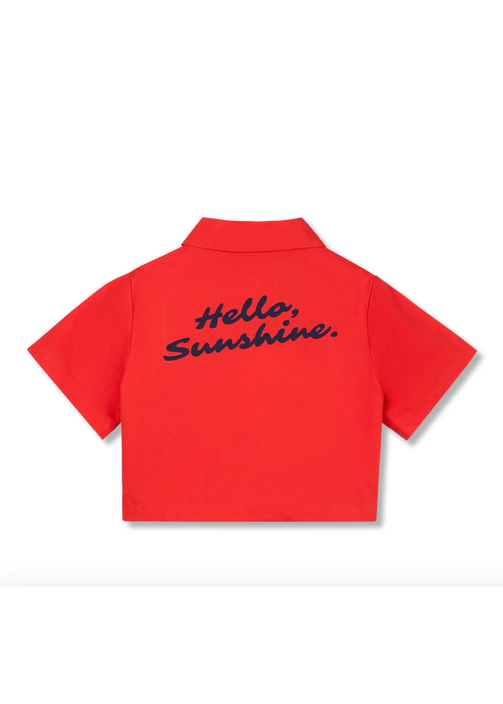 Wynken Wynken Cropped Shirt Day Red