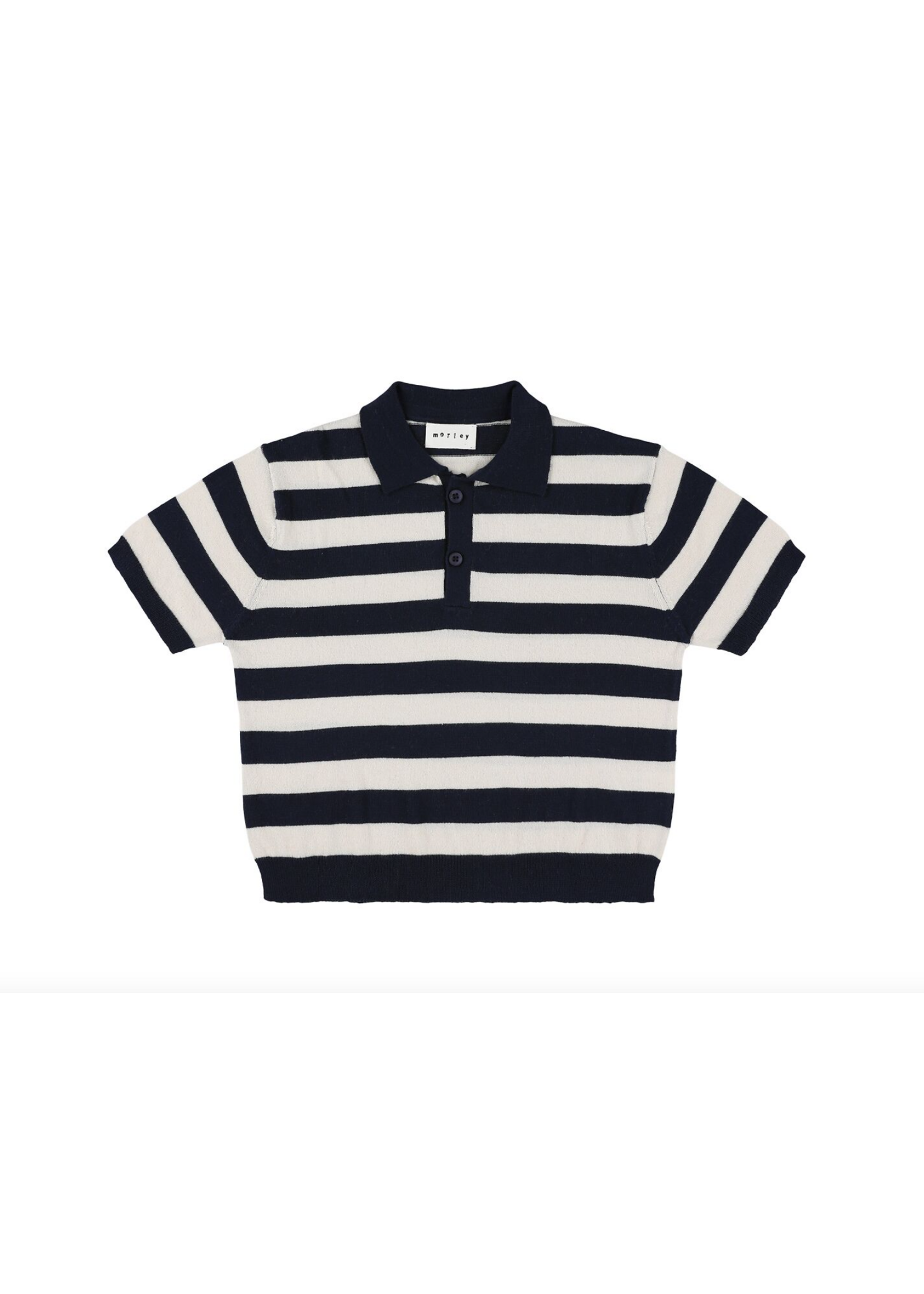 Morley Morley Knitted Polo Xian Navy