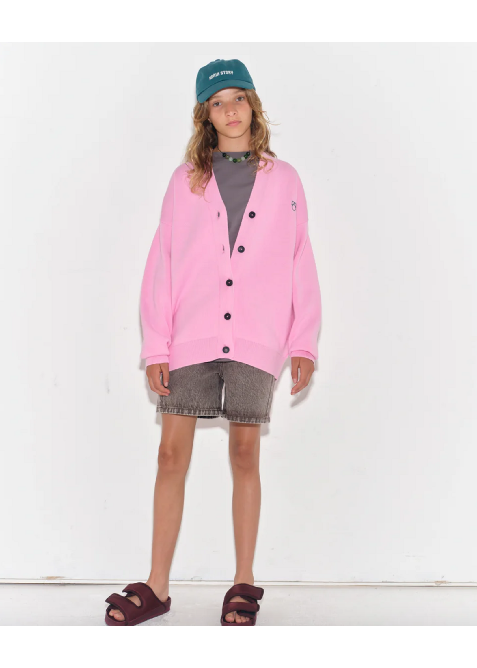 Main Story Main Story Oversized Cardigan Bubblegum