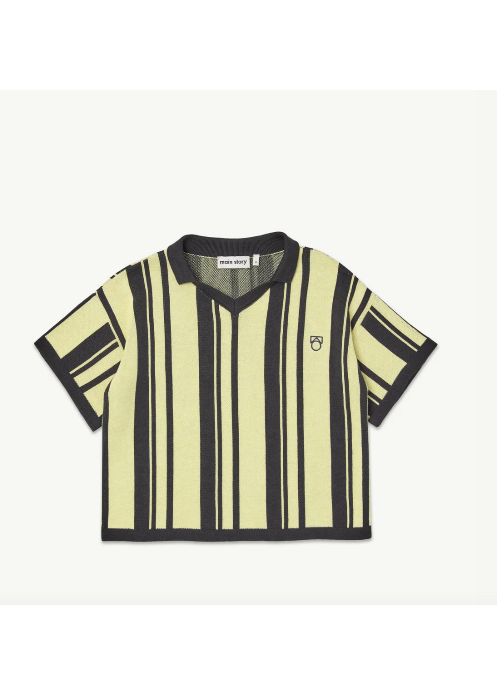 Main Story Main Story Sports Polo Knit Phantom Vanille