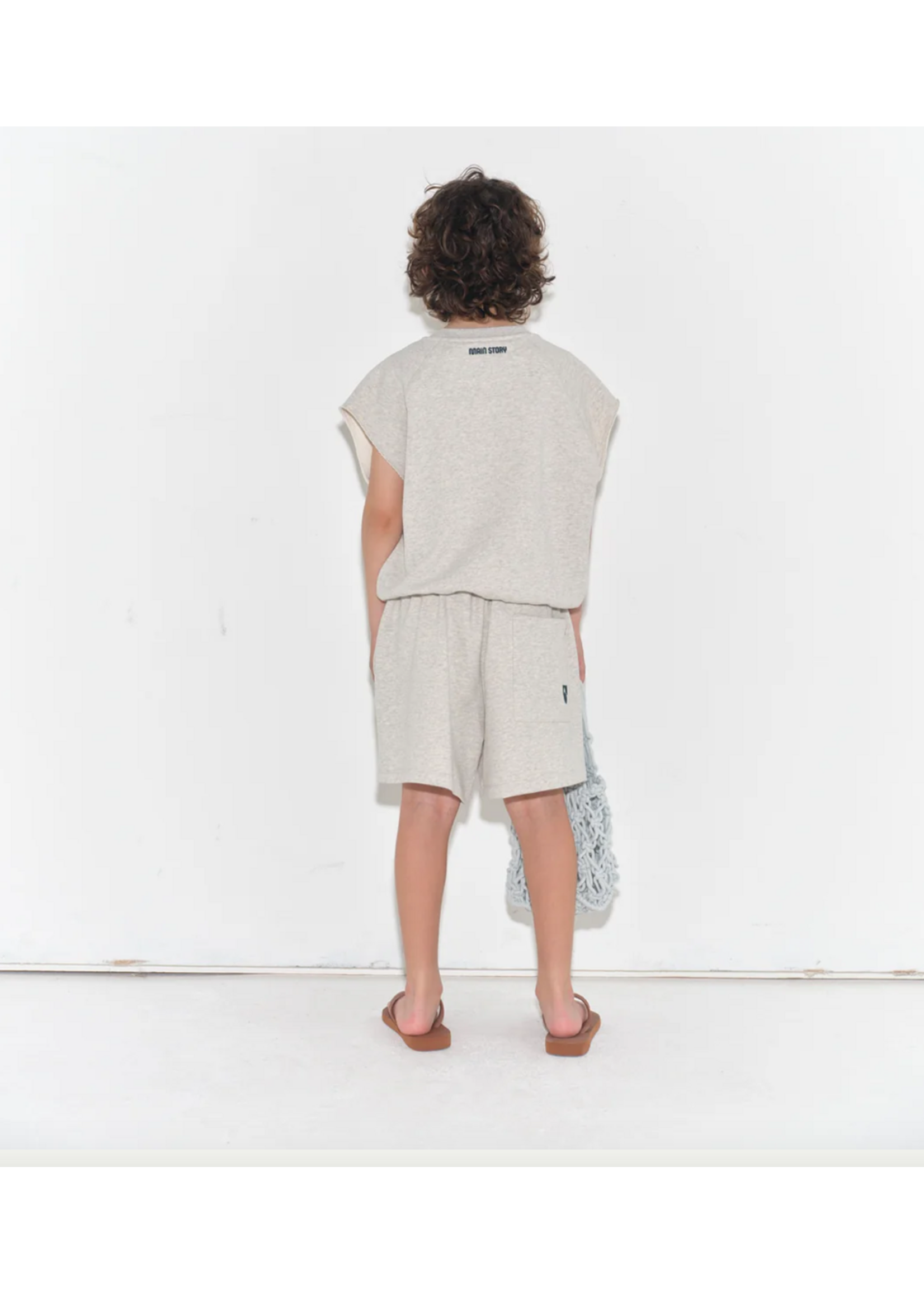 Main Story Main Story Baggy Shorts Grey Melange