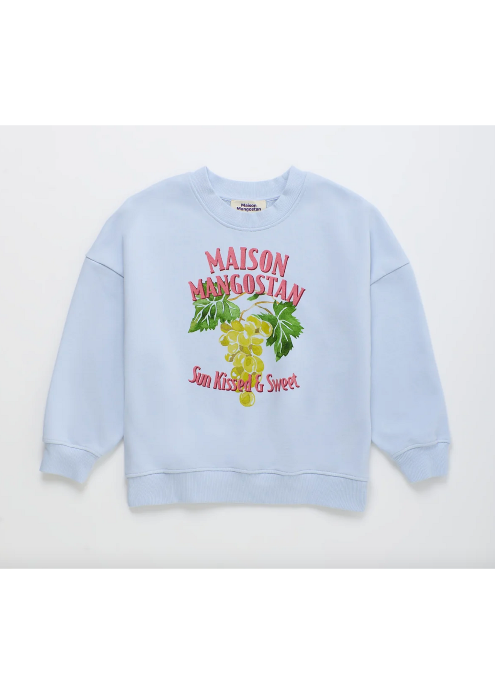 Maison Mangostan Maison Mangostan Sweater Grapes Light Blue