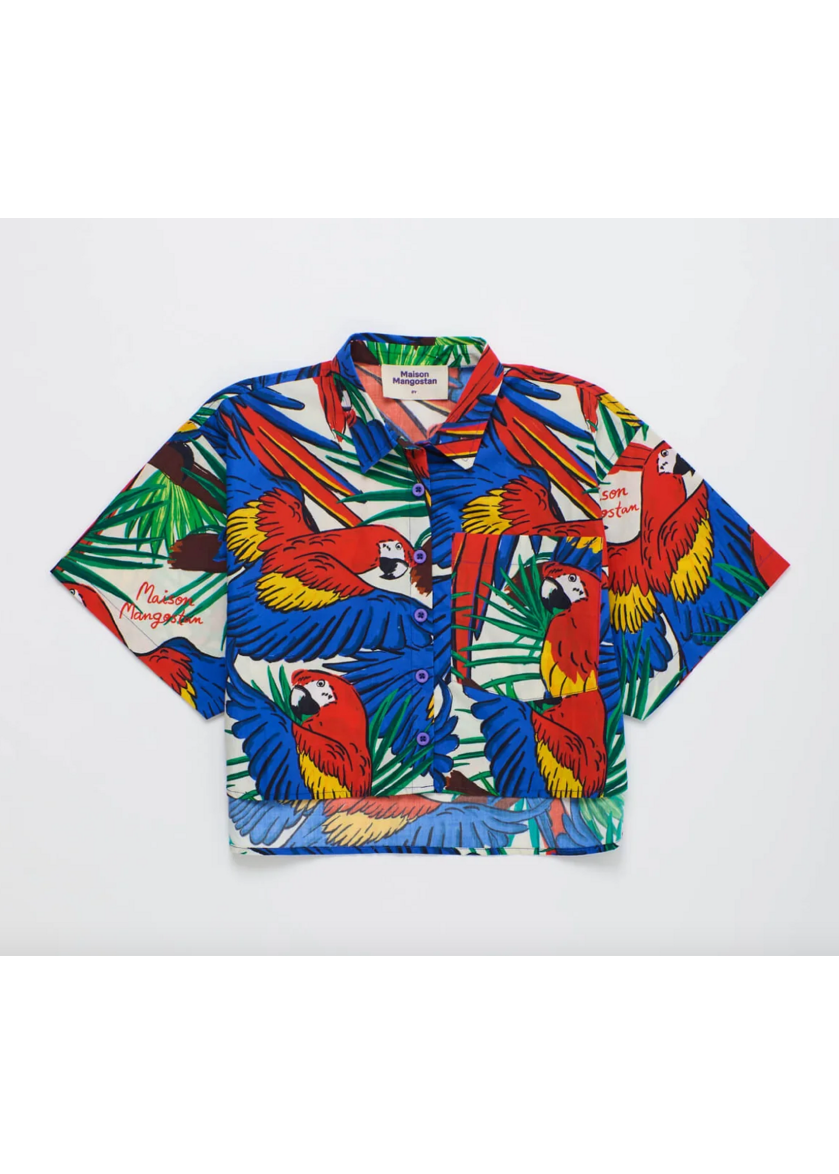 Maison Mangostan Maison Mangostan Cropped Shirt Loros Milti