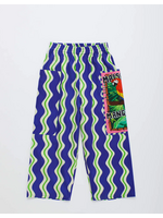 Maison Mangostan Maison Mangostan Pants Loros Wavy Blue