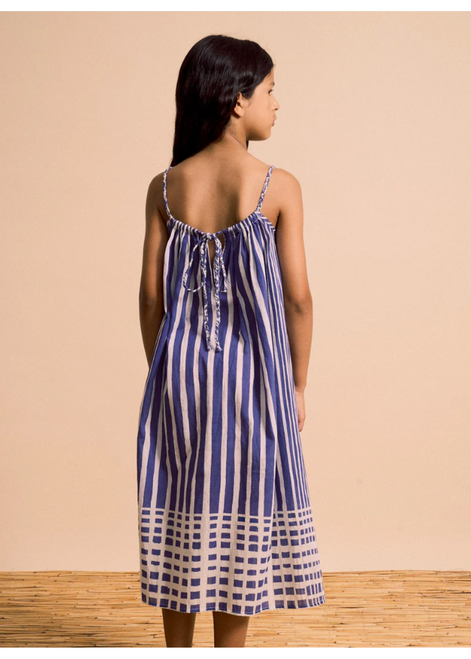 Maison Mangostan Maison Mangostan Dress Bali Striped Blue & White