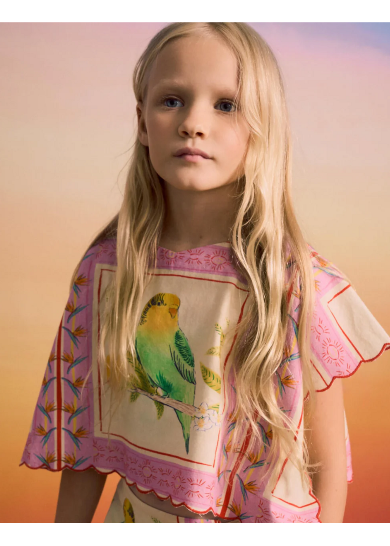 Maison Mangostan Maison Mangostan Top Birds Patchwork