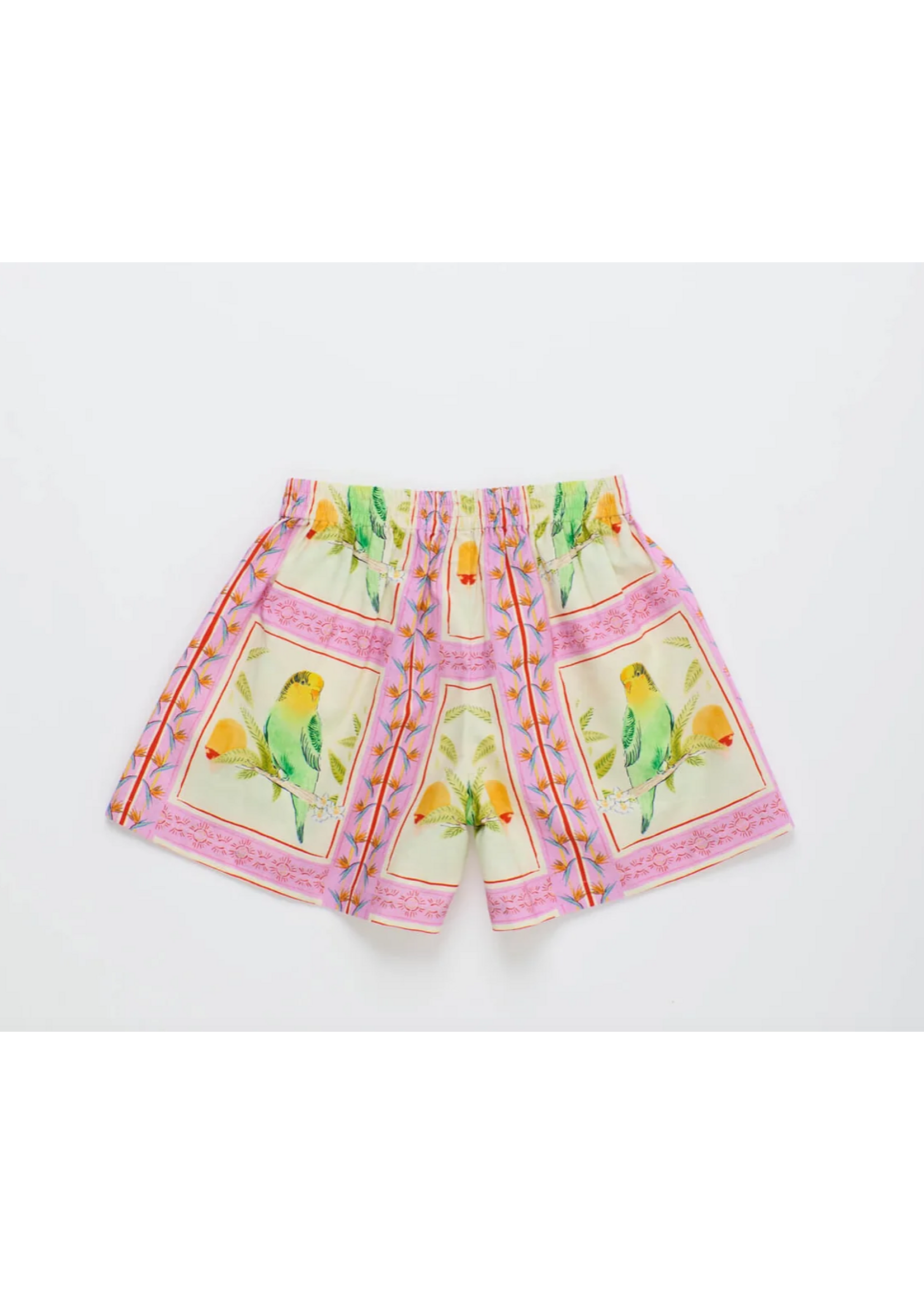 Maison Mangostan Maison Mangostan Shorts Birds Patchwork