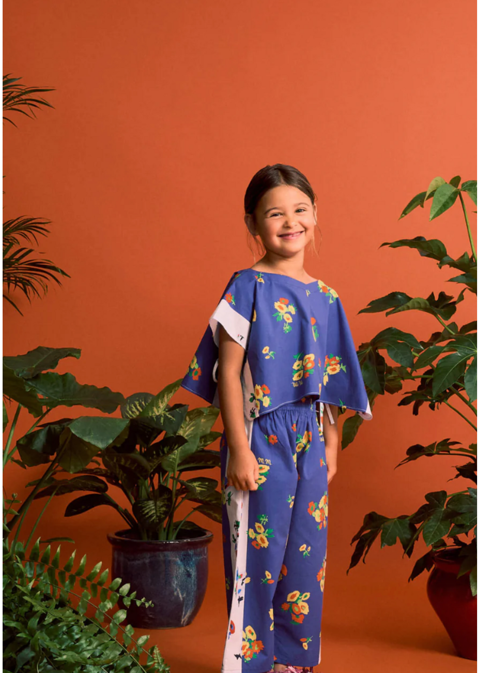 Maison Mangostan Maison Mangostan Pants Blossom Blue