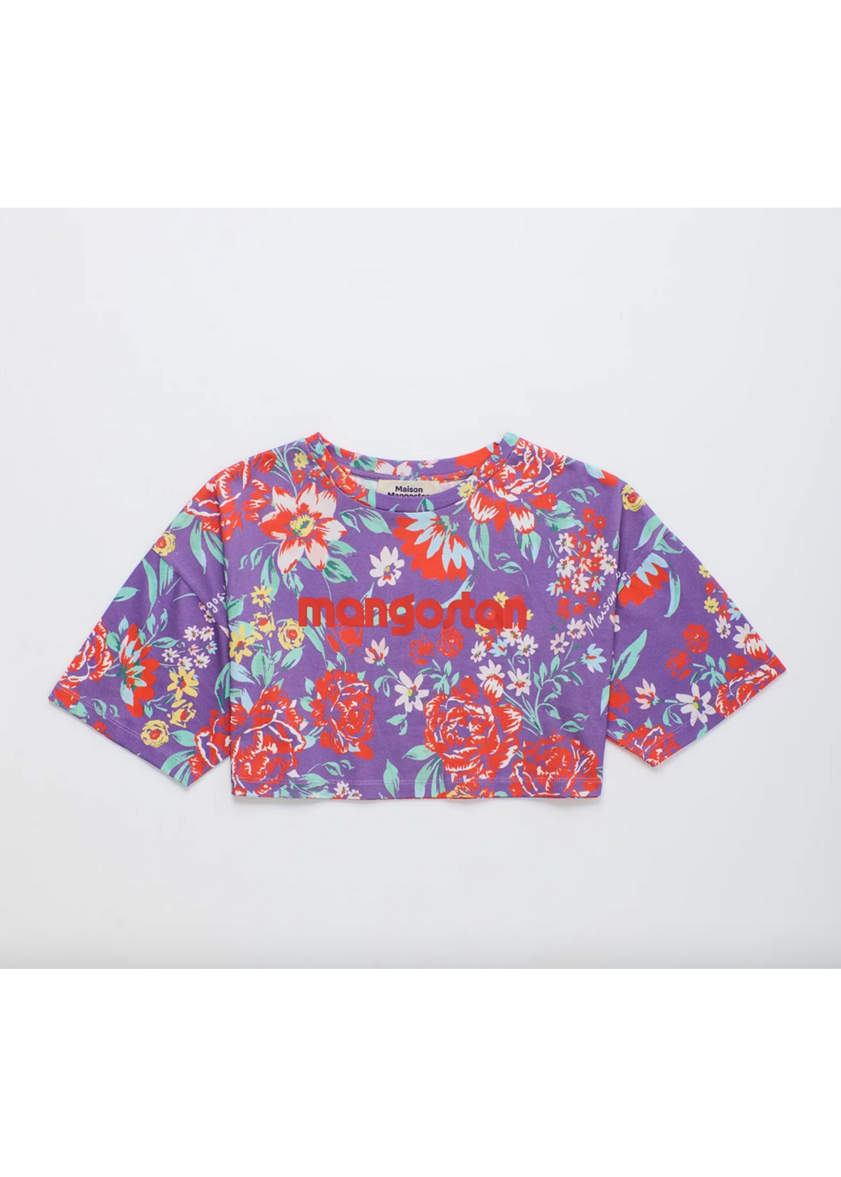 Maison Mangostan Maison Mangostan Cropped Top Lavender Flowers