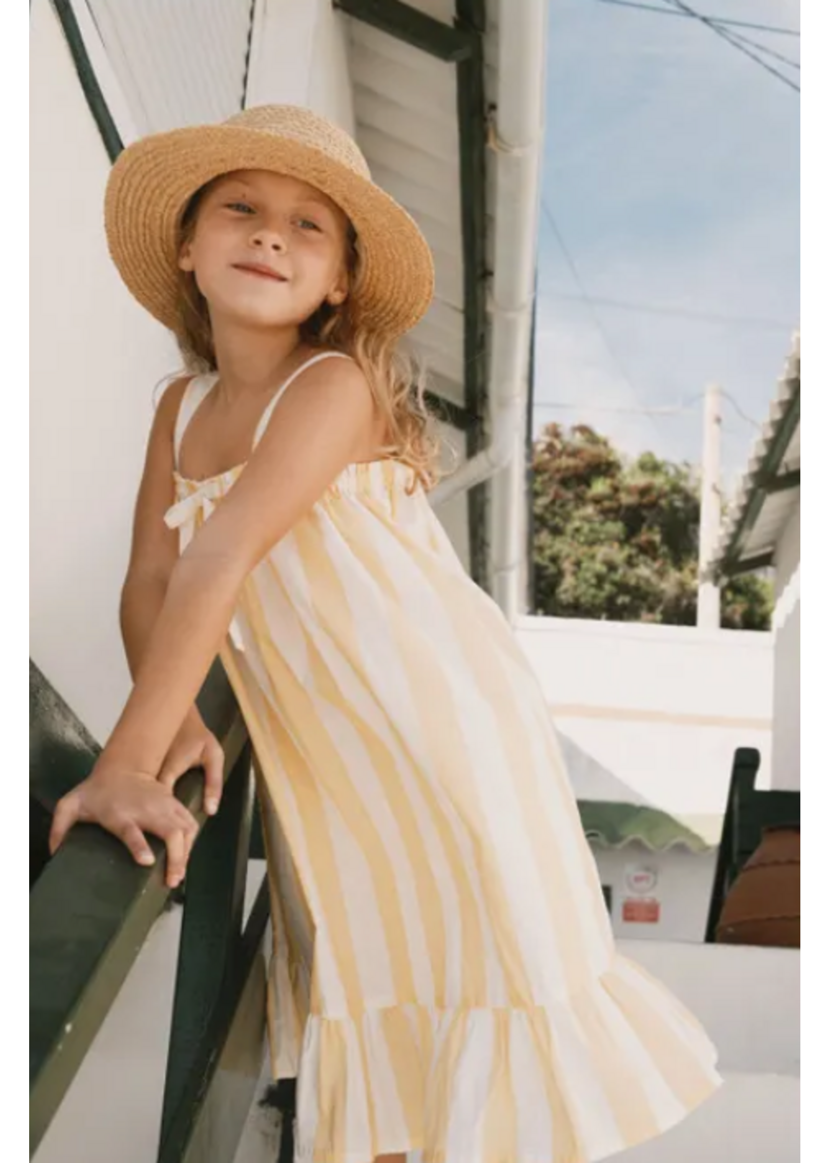 TinyCottons TinyCottons Nightgown Dress Dusty Yellow