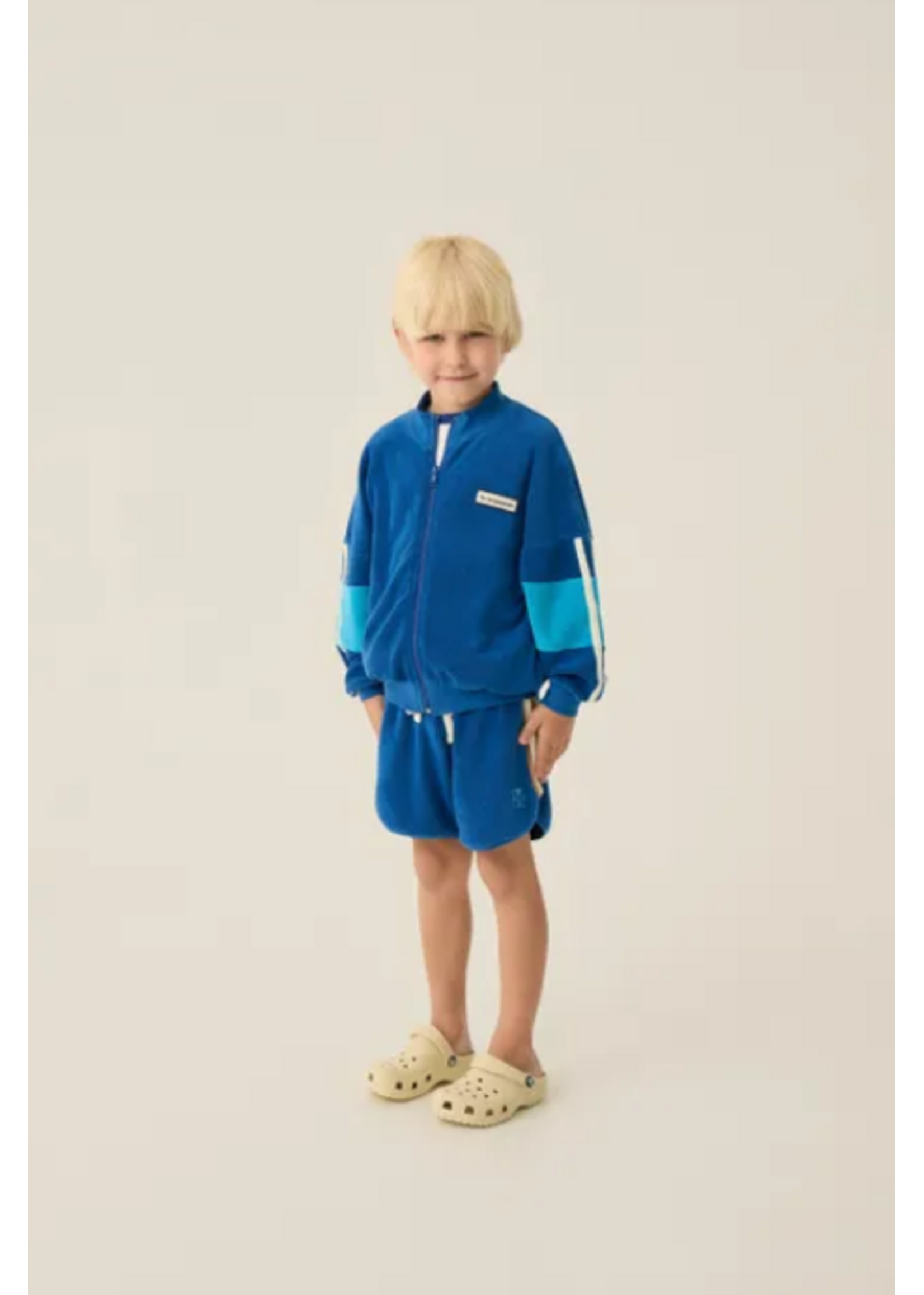 The Campamento The Campamento Sweater Zipped Color Block Blue