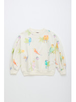 Maison Mangostan Maison Mangostan Sweater Birds Off White