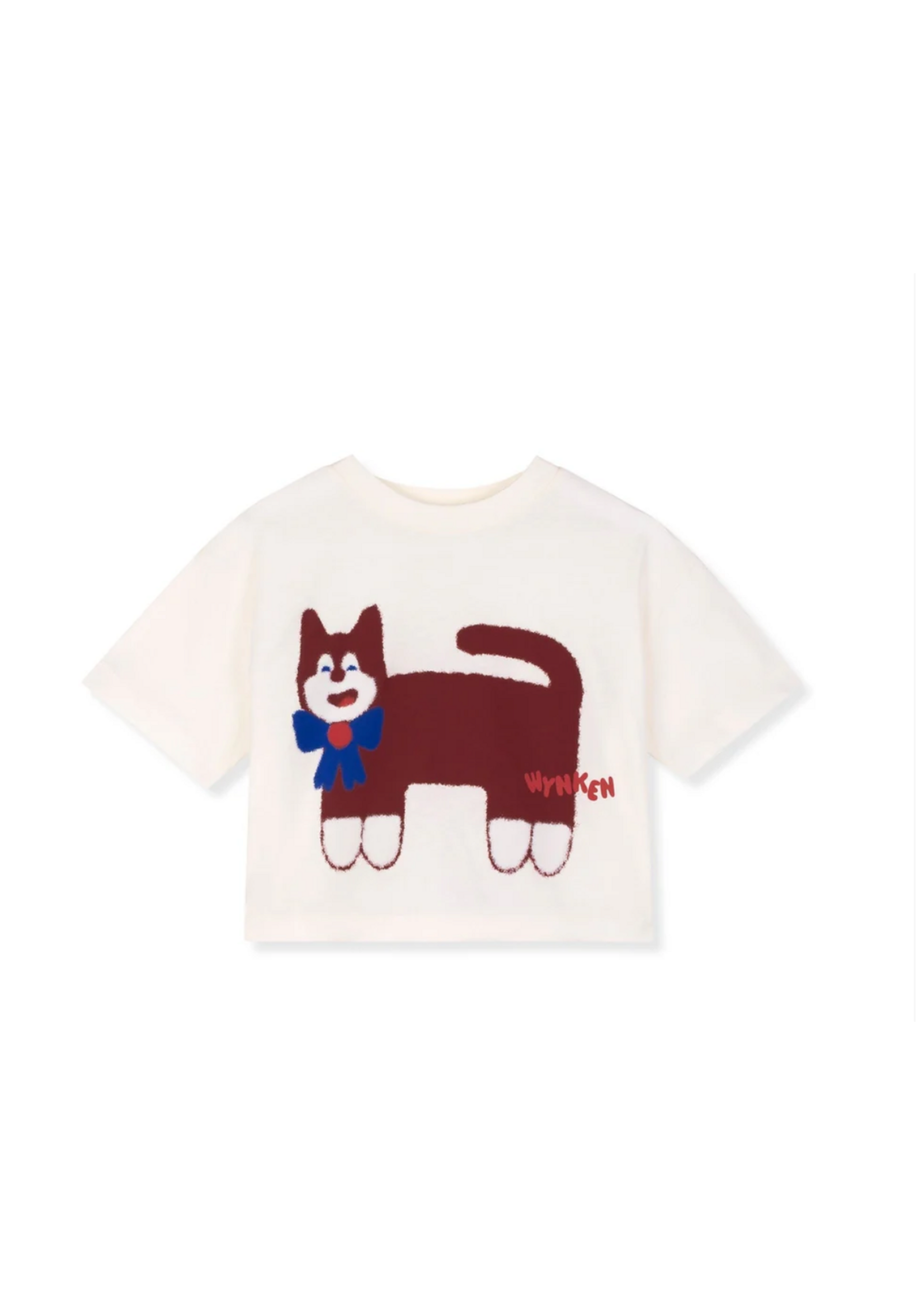 Wynken Wynken T-Shirt Smart Cat Ecru
