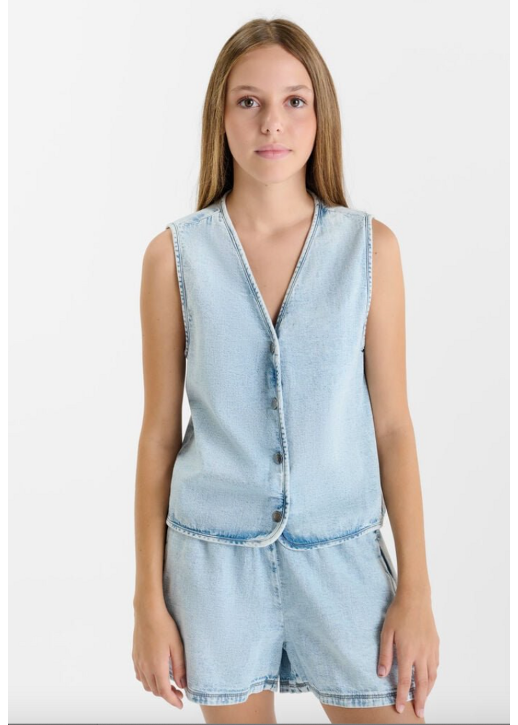 LTDC LTDC Gilet Bandol Denim Blue