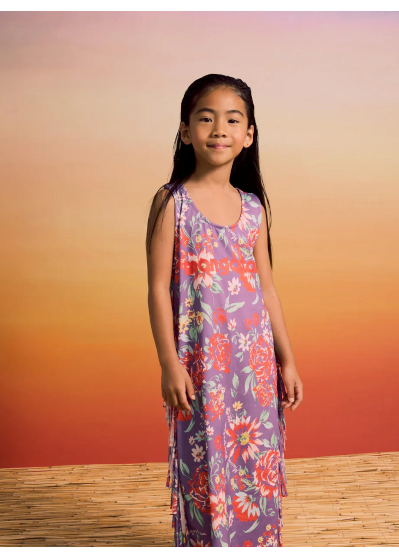 Maison Mangostan Maison Mangostan Dress Fringes Flowers
