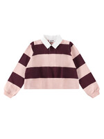 MOLO MOLO Cropped Polo Rozalia Berry Petal