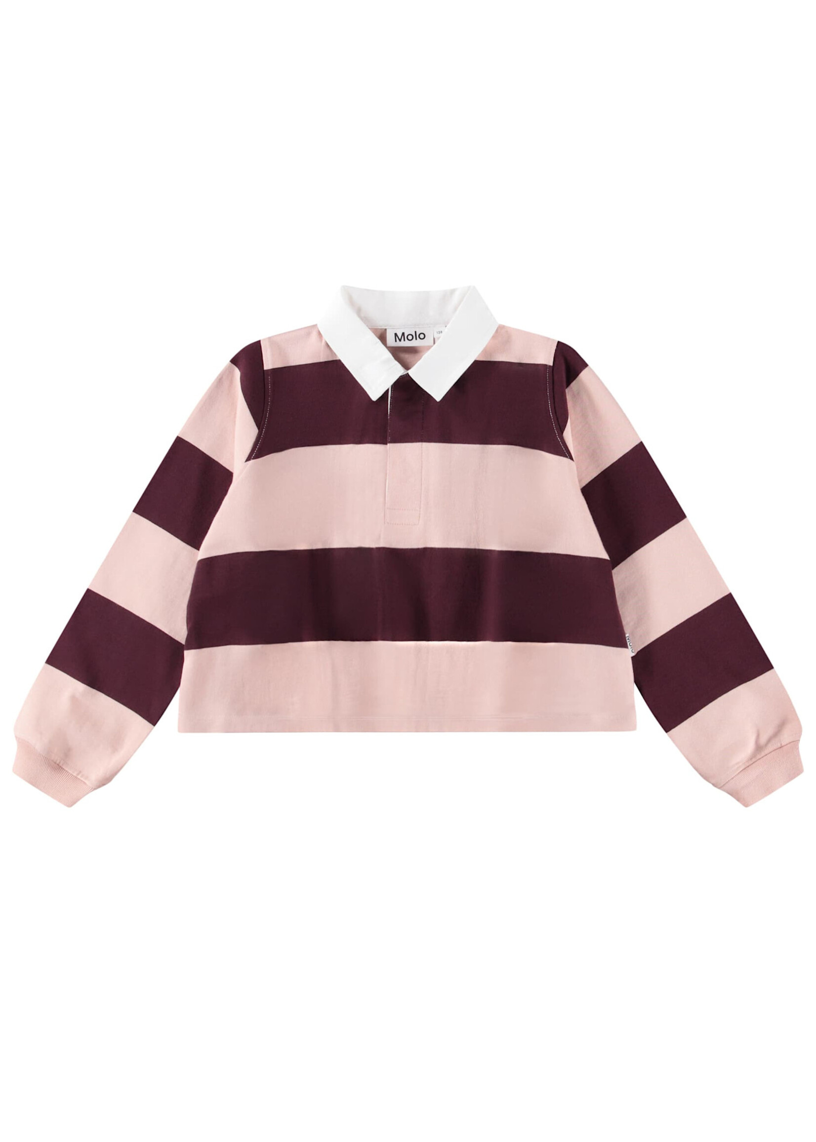 MOLO MOLO Cropped Polo Rozalia Berry Petal