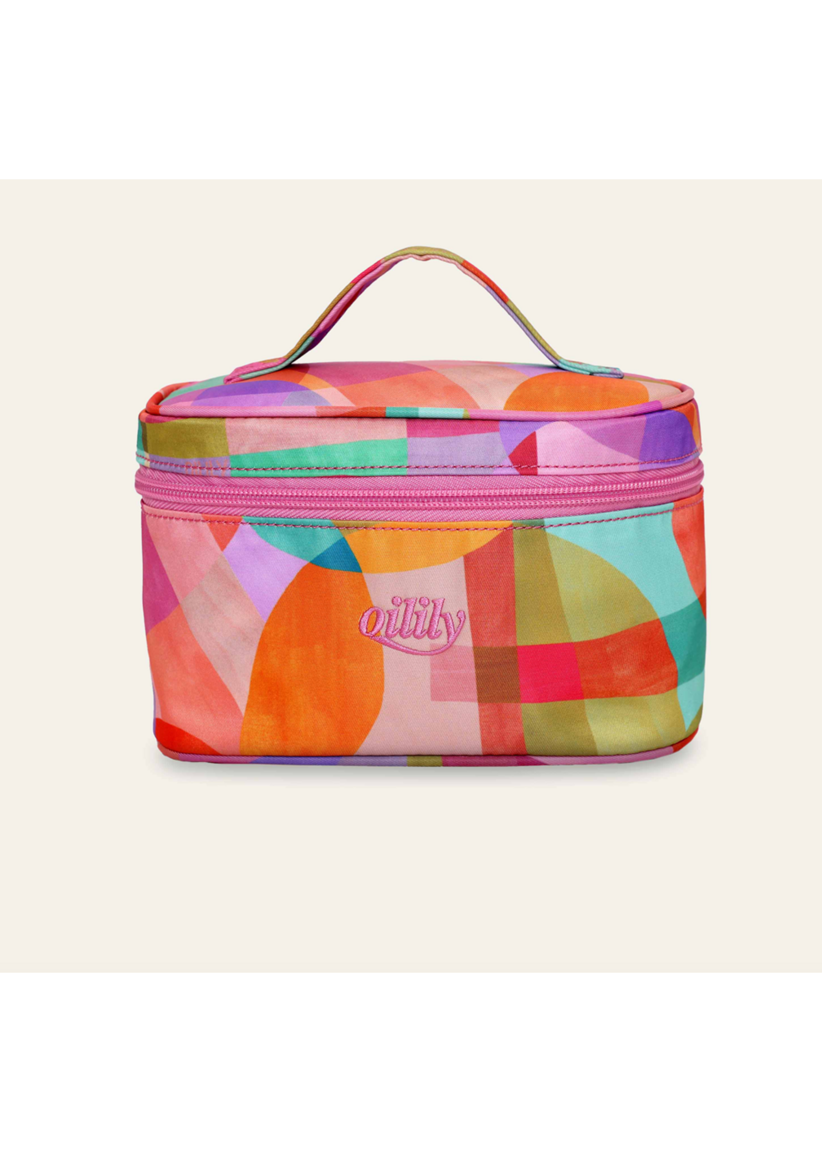Oilily Oilily Beauty Bag Cila Sassy Circles Prism Pink