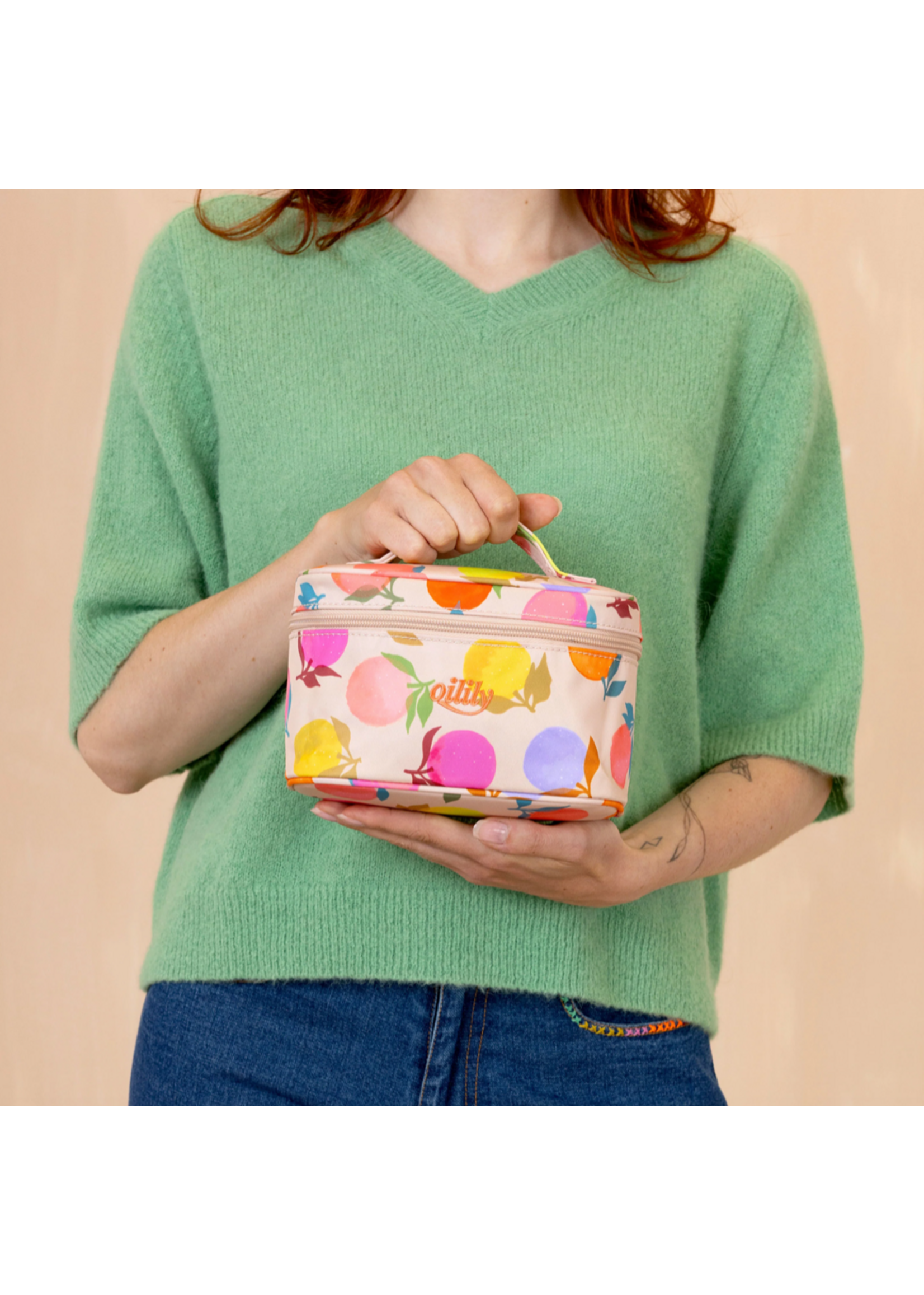 Oilily Oilily Beauty Bag Cila Fruit Balls Shifting Sand