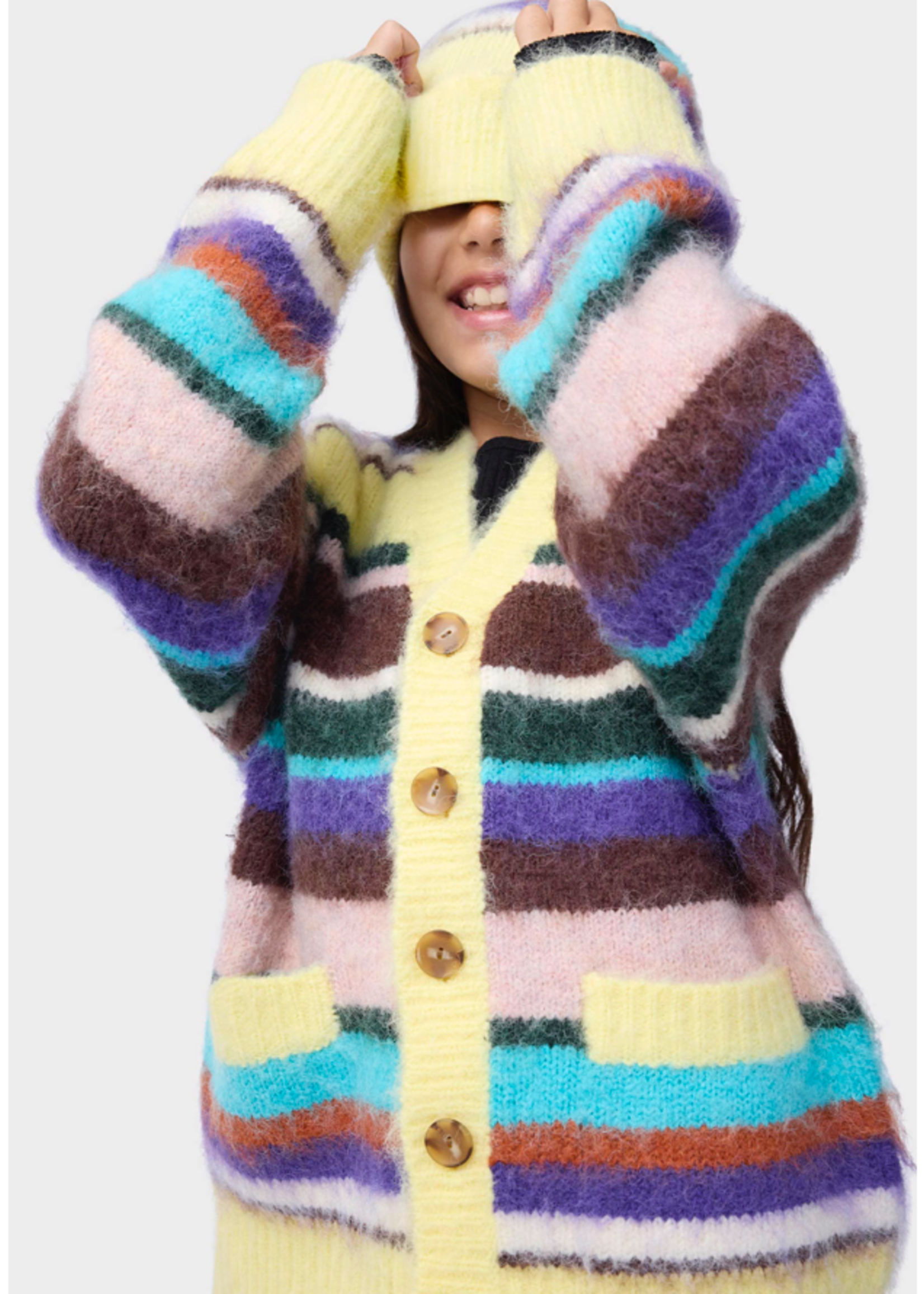MOLO MOLO Cardigan Brutus Gemstone Stripe