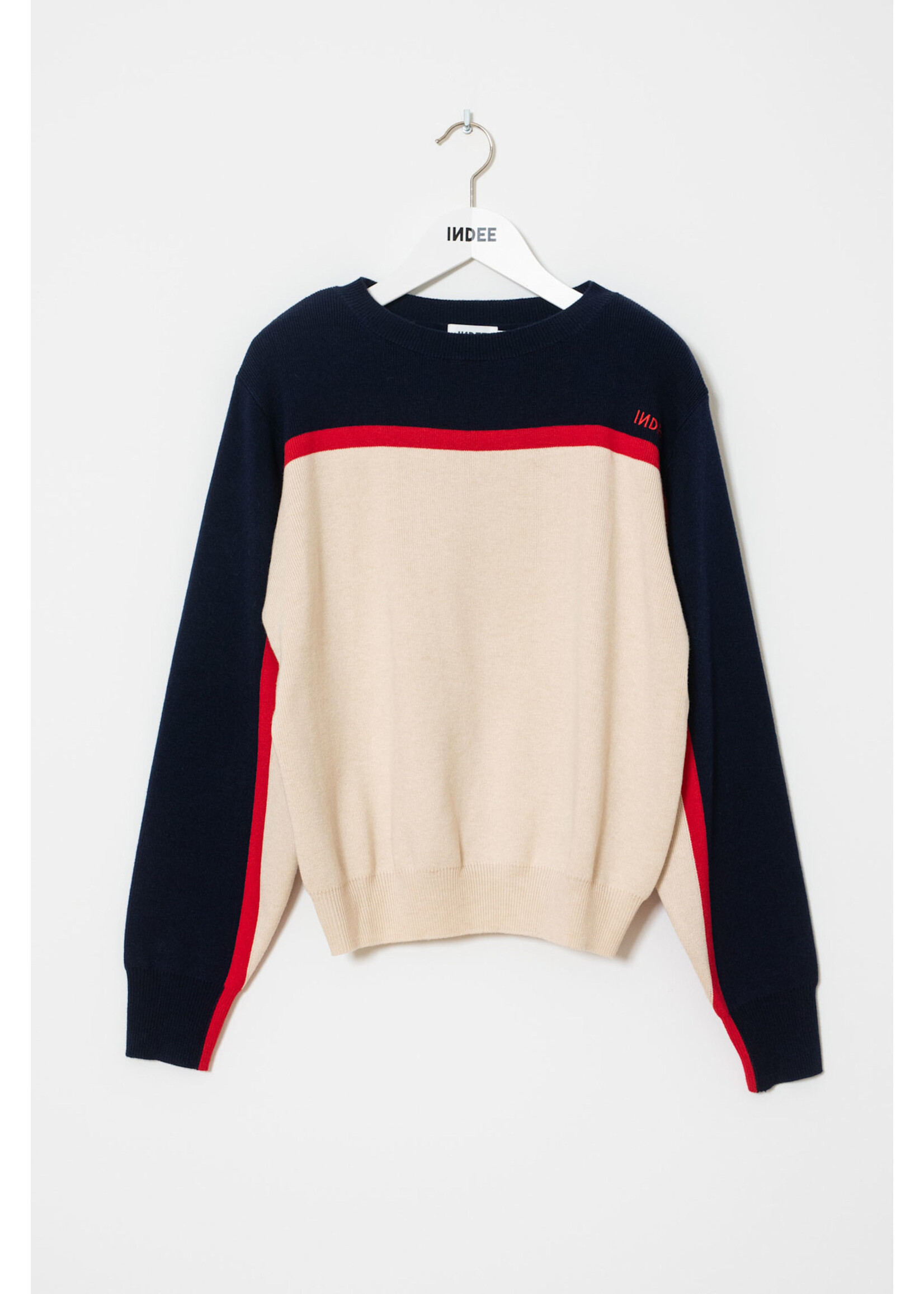 INDEE INDEE Pullover Wasabi Off White