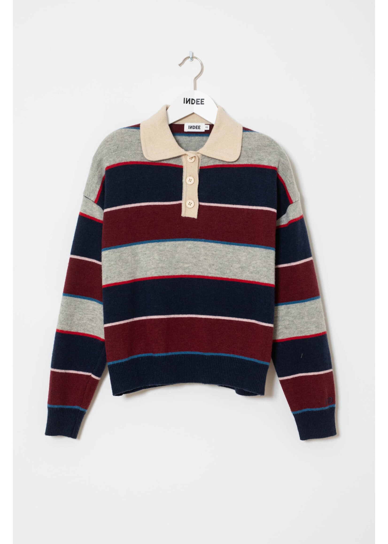 INDEE INDEE Polo Pullover Wishes Navy
