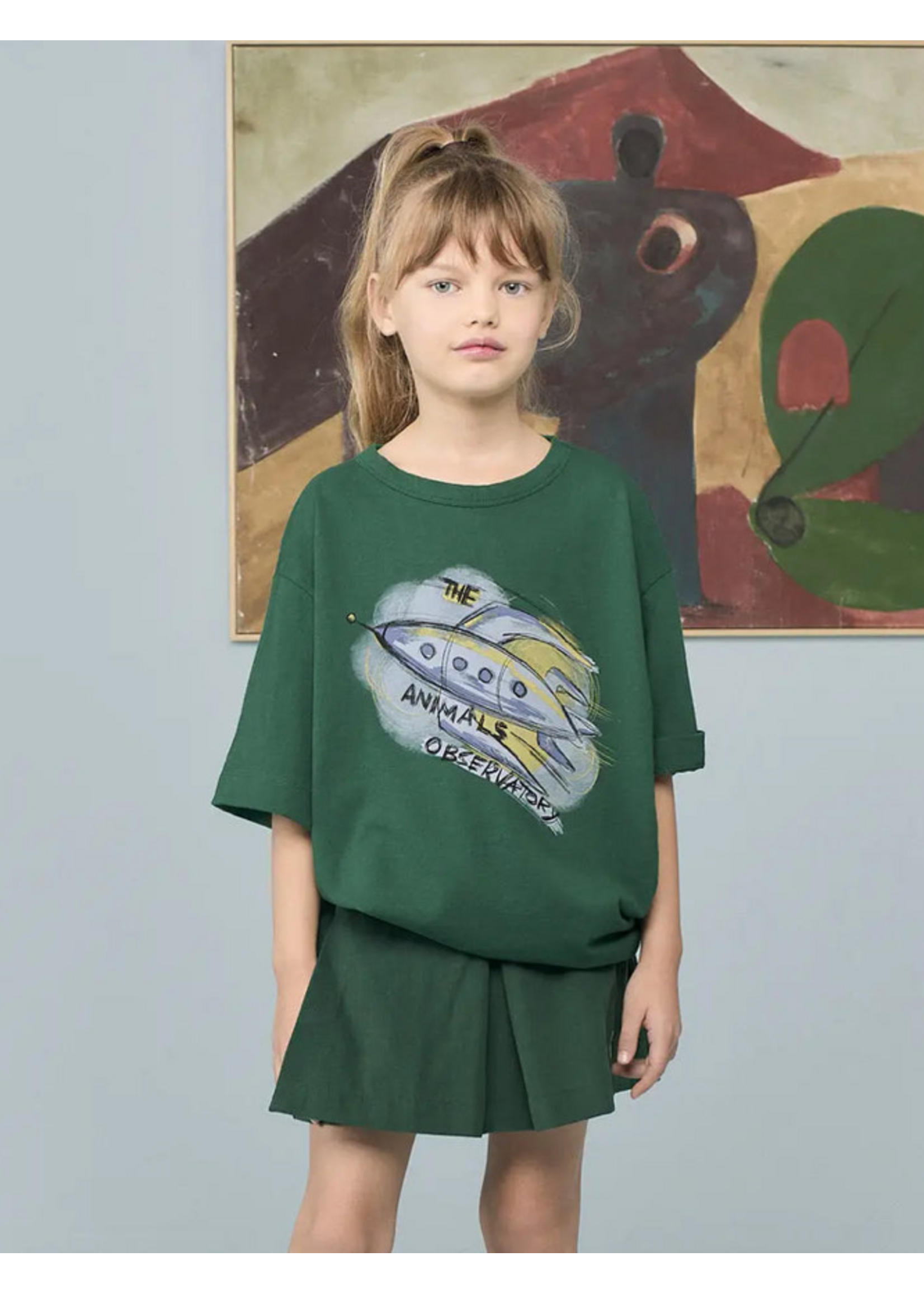 The Animals Observatory TAO Oversized T-Shirt Collie Dark Green