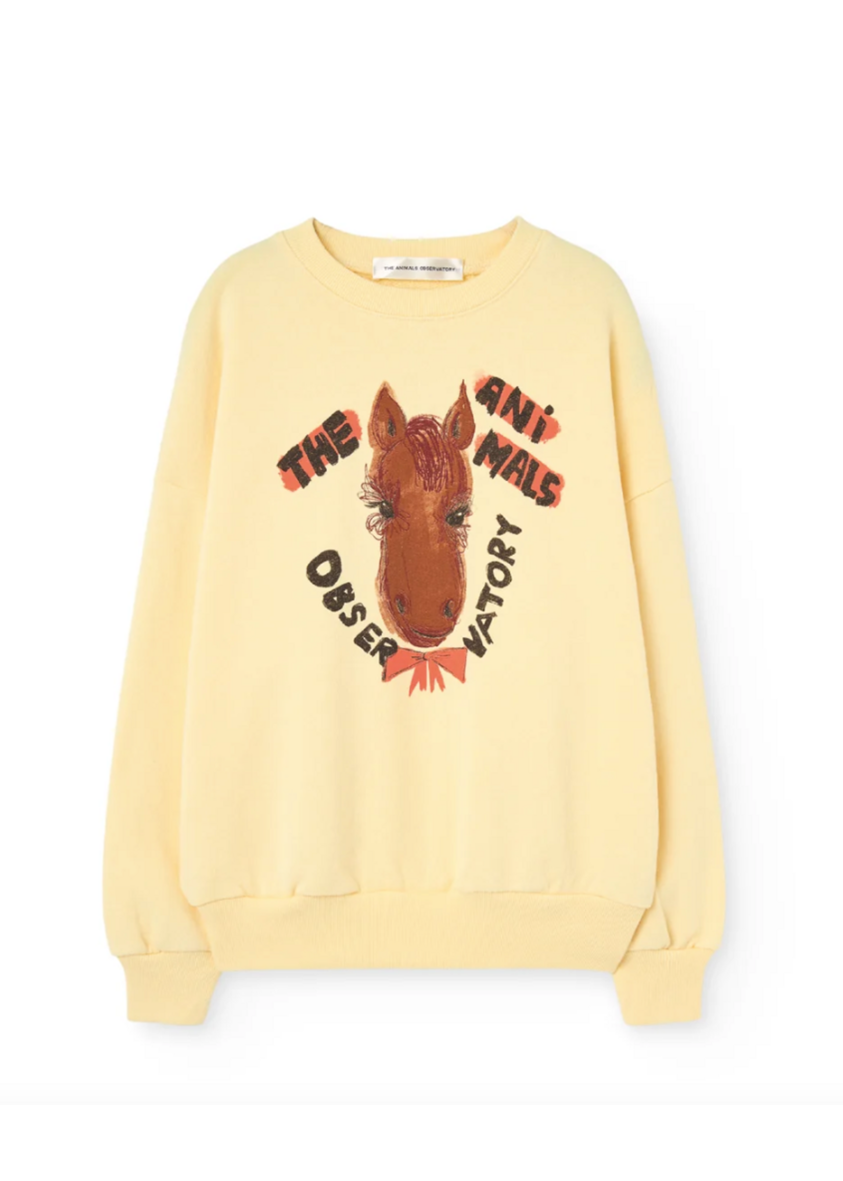 The Animals Observatory TAO Sweater Killifish Horse Soft Yellow