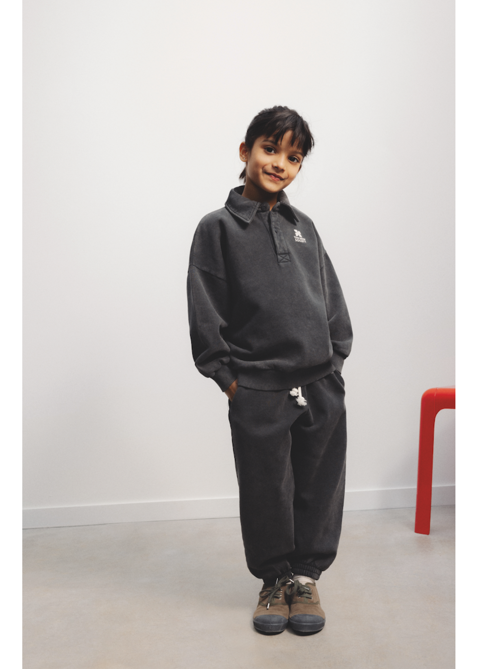 The New Society TNS Jogging Pants Logo Forged Iron